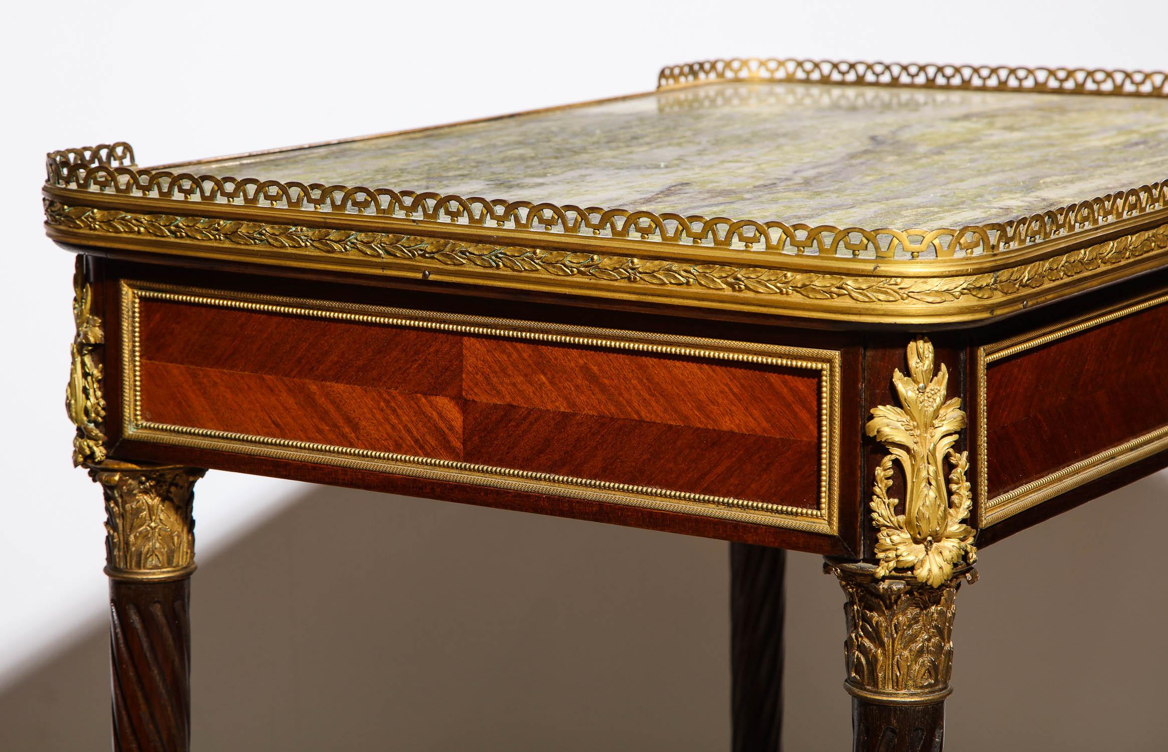 Exquisite French Ormolu and Wedgewood Mounted Table with Marble Top, circa 1880 9