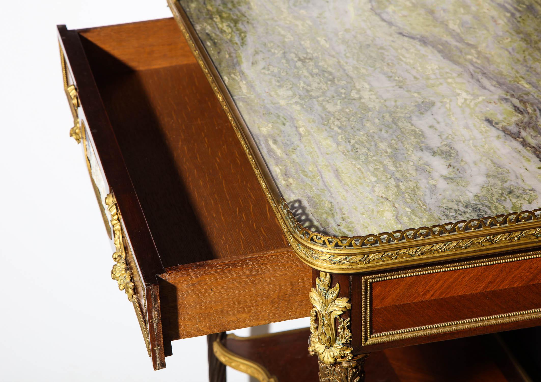 Exquisite French Ormolu and Wedgewood Mounted Table with Marble Top, circa 1880 10
