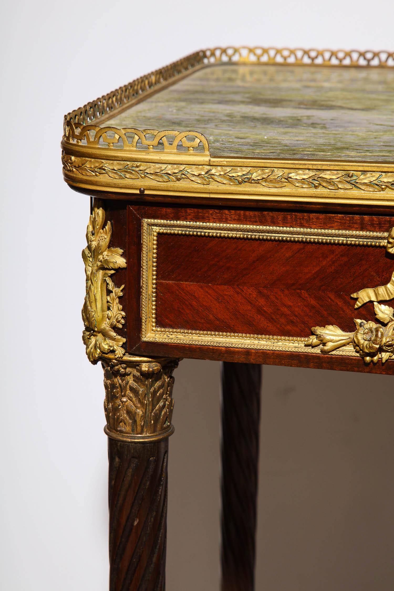 Exquisite French Ormolu and Wedgewood Mounted Table with Marble Top, circa 1880 1