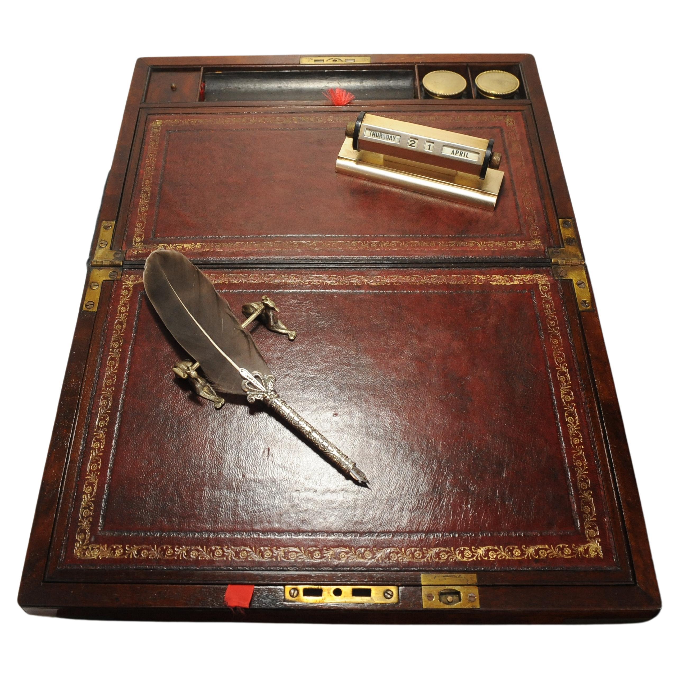 Exquisiter georgianischer handgefertigter Mahagoni-Schreibstuhl aus Mahagoni mit rotem Werkzeugleder, handgefertigt im Zustand „Gut“ im Angebot in High Wycombe, GB