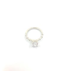 Exquisite GIA Certified 3 Carat Oval Diamond Ring with 0.3 Carat Marquise