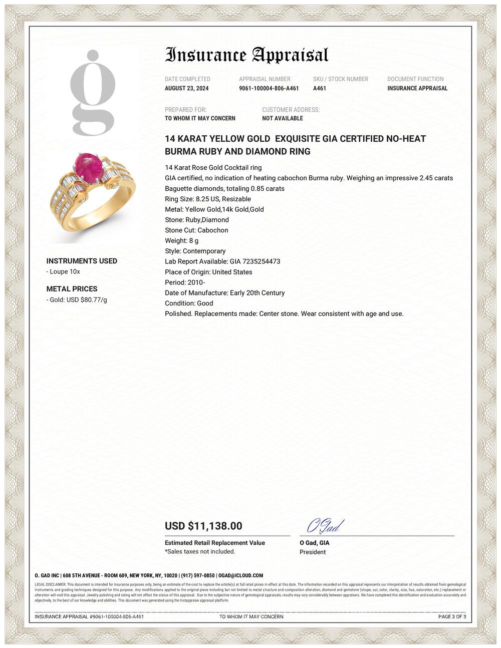 Contemporary Exquisite GIA Certified No-Heat Burma Ruby and Diamond Ring For Sale