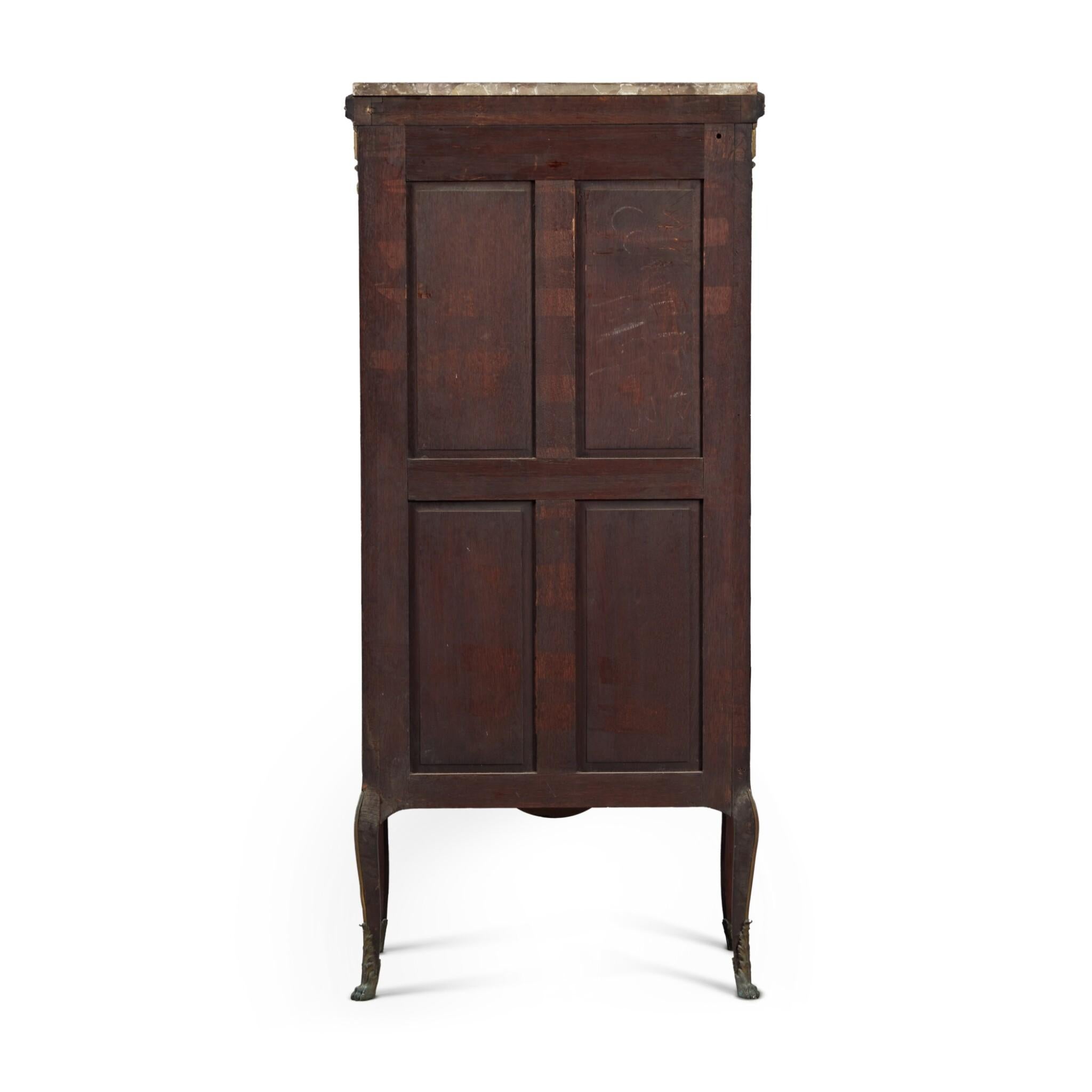 Kingwood Exquisite Gilt Bronze Mounted Vitrine by François Linke For Sale
