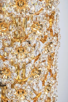 Exquisite Gilt Floor Lamp by Palwa, Germany, 1960s