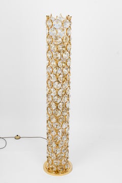 Exquisite Gilt Jewel Floor Lamp Sciolari Design by Palwa, Germany, 1960s