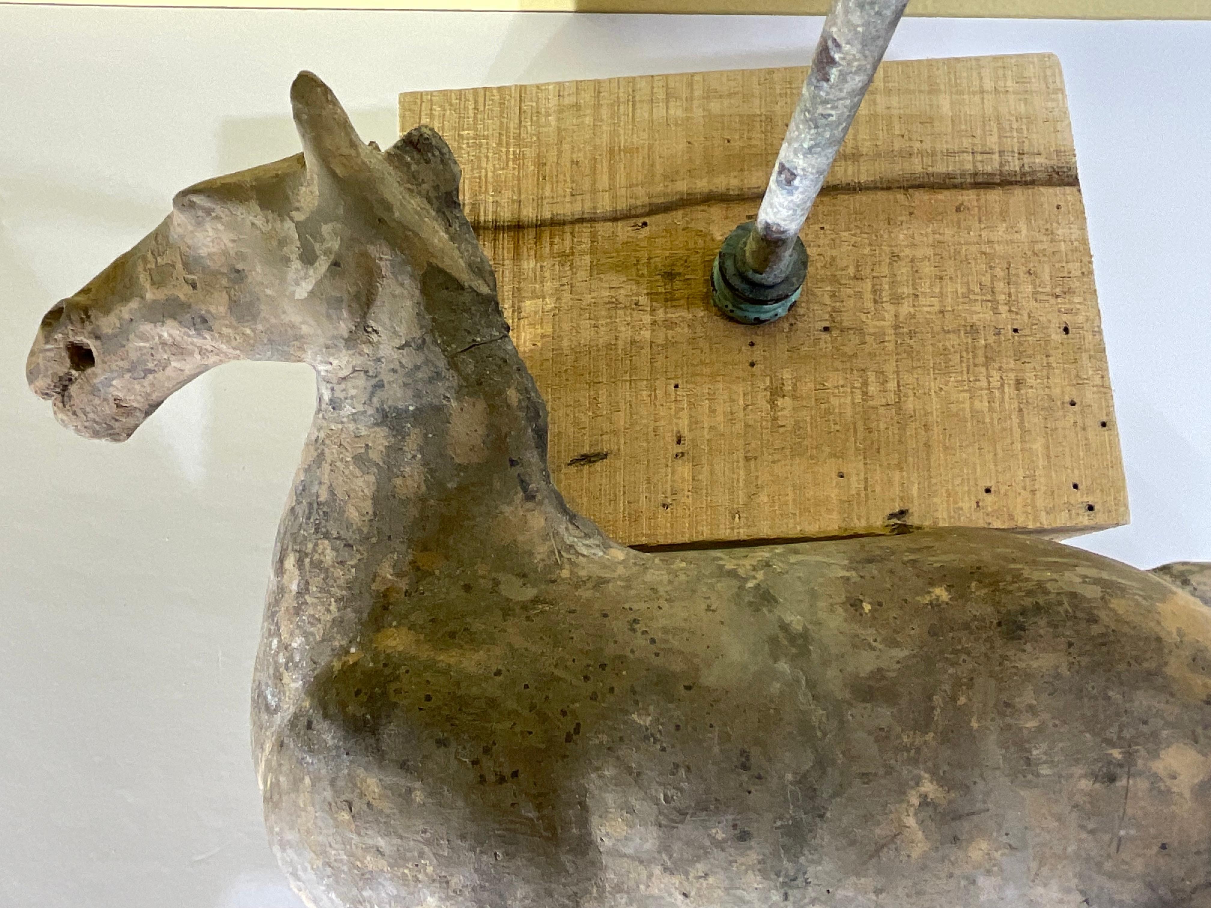 Exquisito  Caballo de cerámica de la dinastía Han en venta 5
