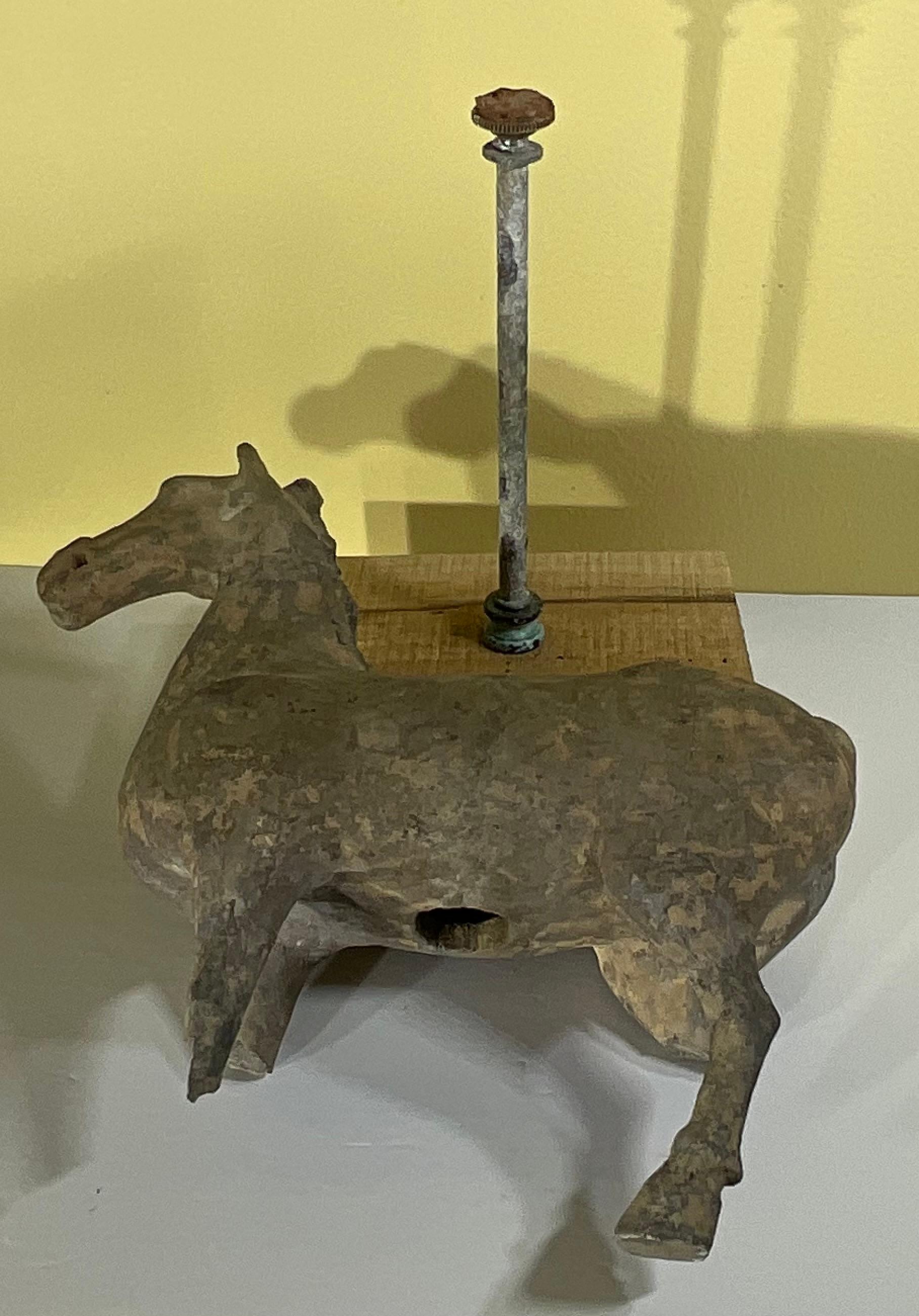 Exquisito  Caballo de cerámica de la dinastía Han en venta 6