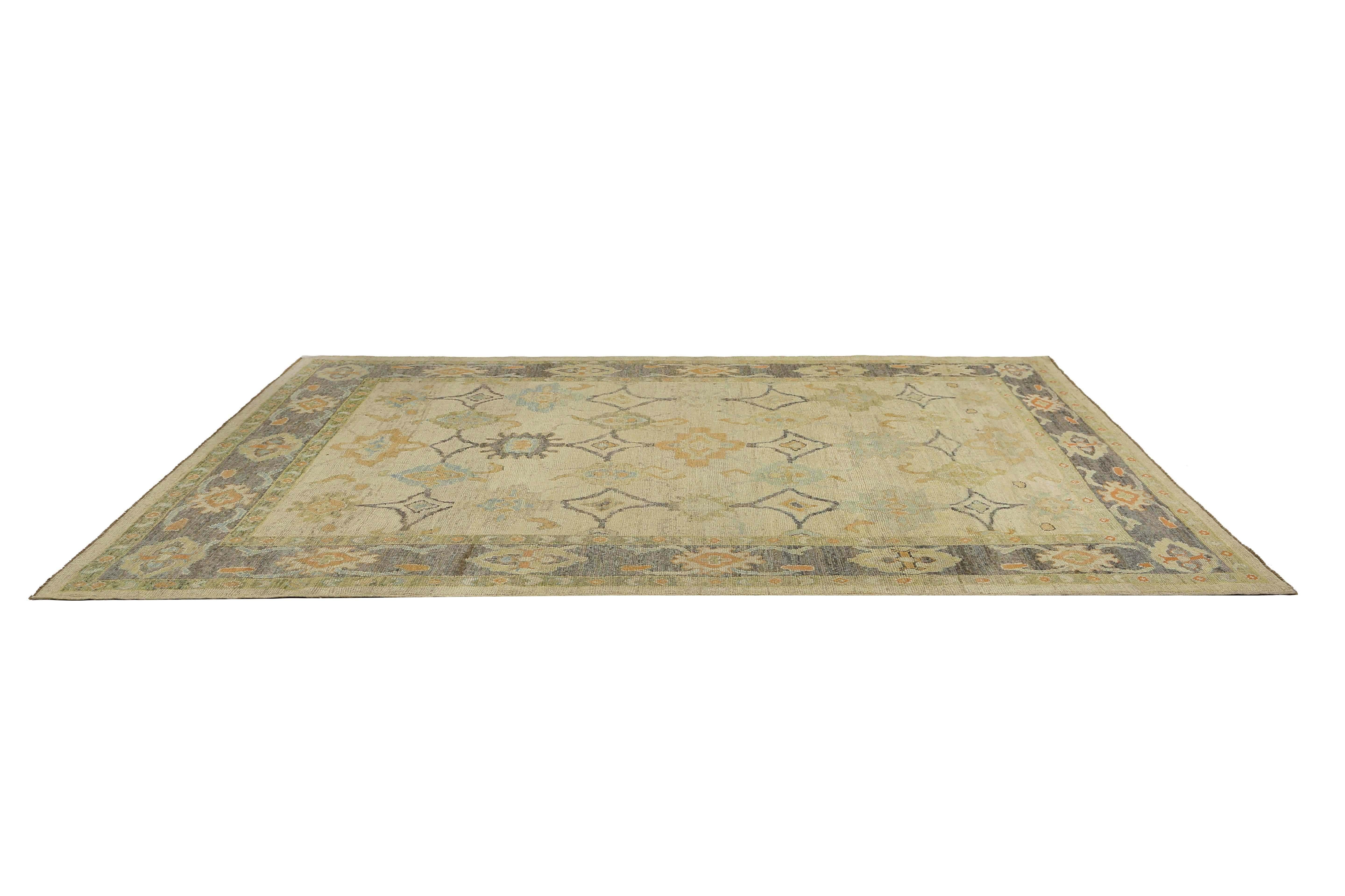 Tribale Tappeti Afghanistan Oushak Circa 1990 - Lana Avorio Design - 95564 in vendita