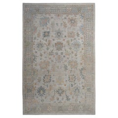 Exquisite Handmade Turkish Oushak Rug 