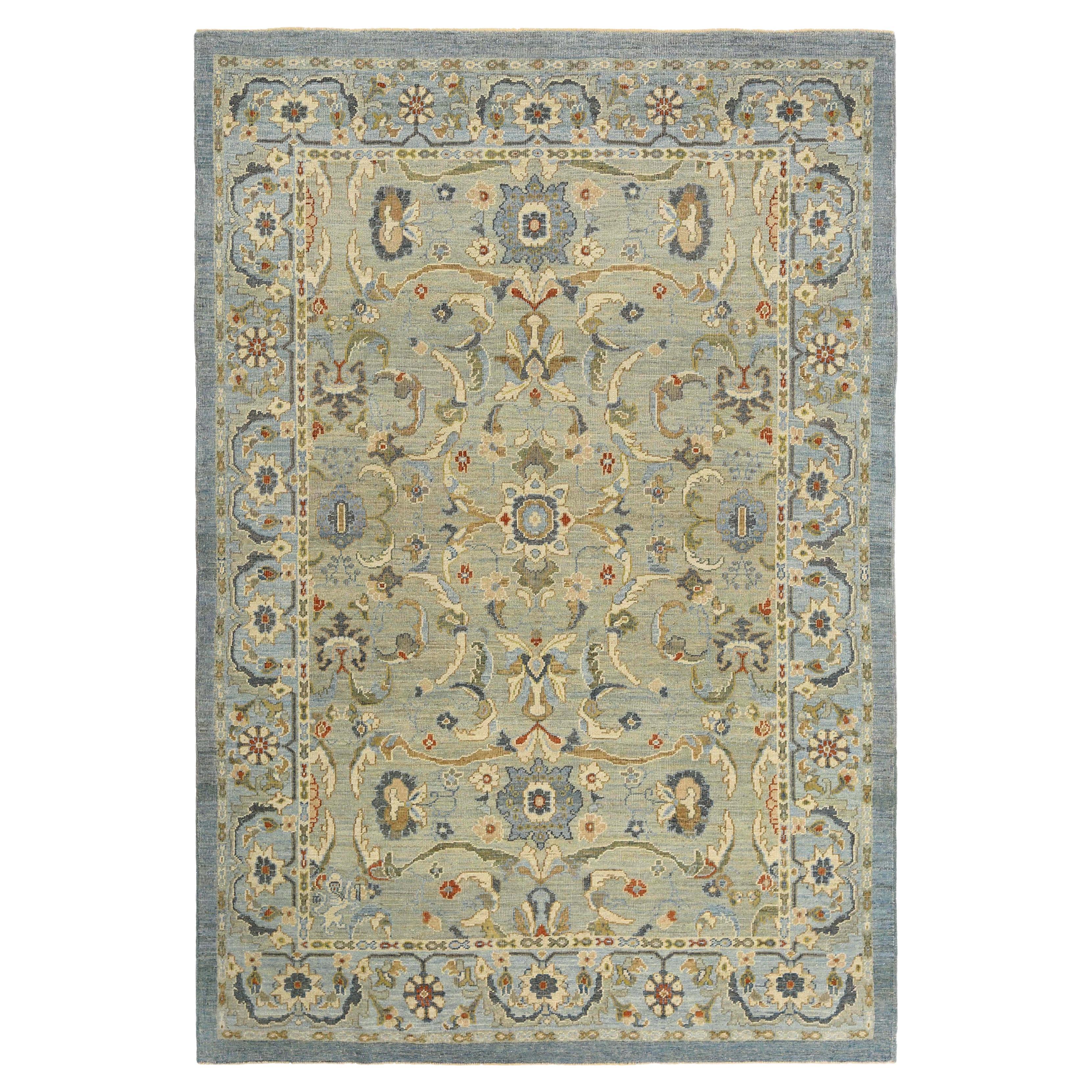 Exquisite Handmade Turkish Sultanabad Rug For Sale