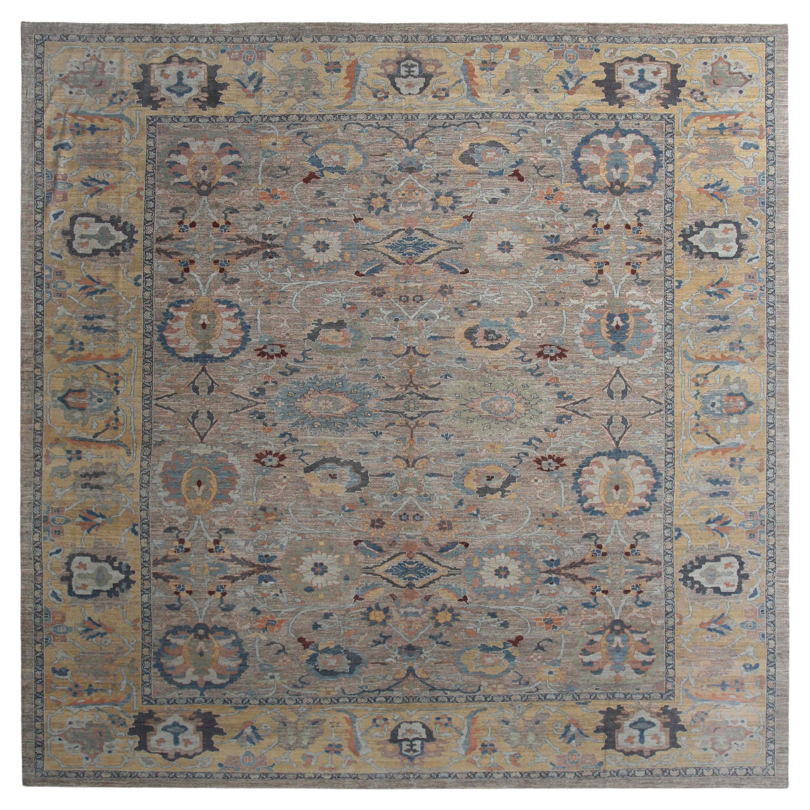 Exquisite Handmade Turkish Sultanabad Rug For Sale
