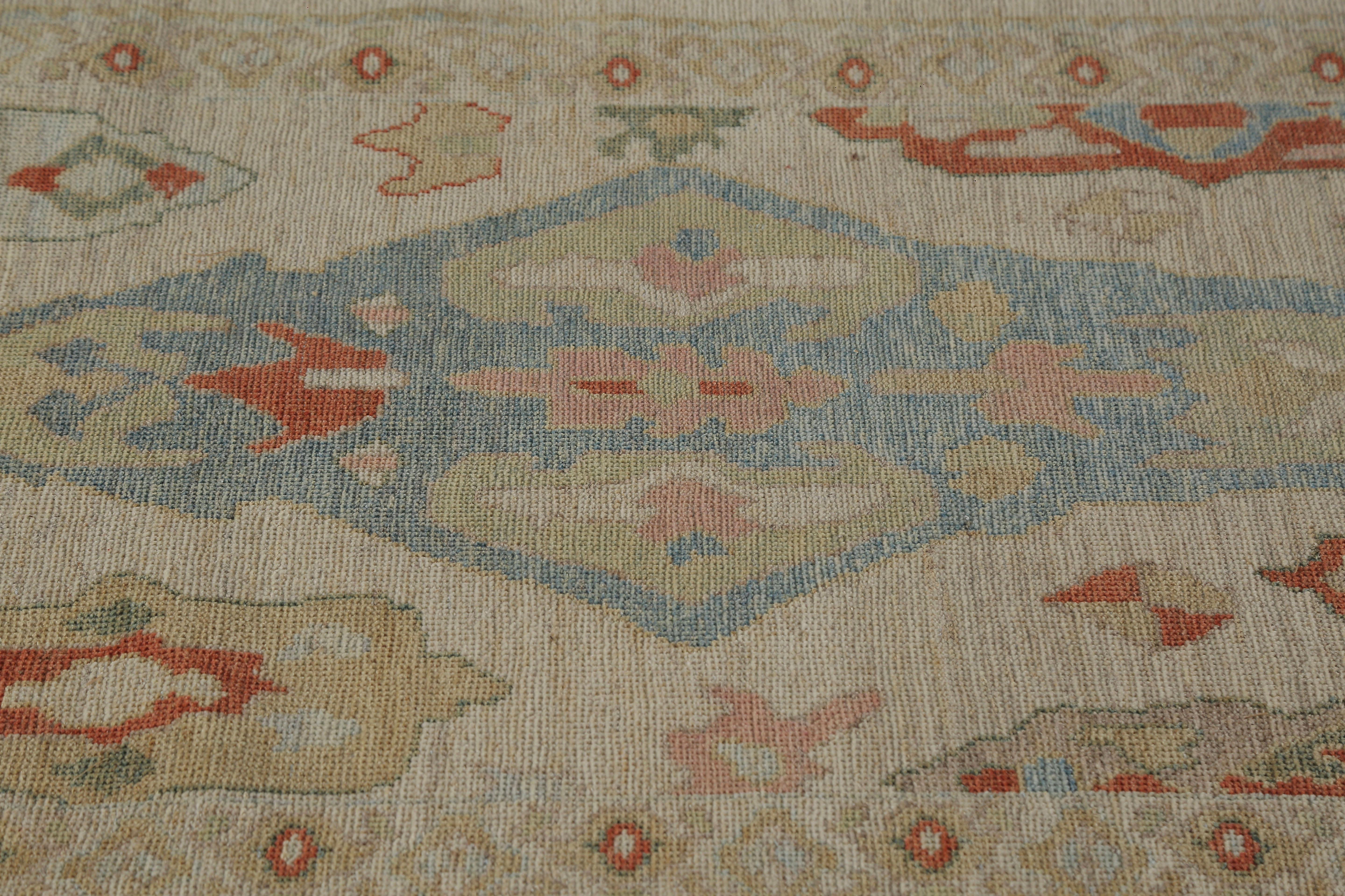 Contemporary Exquisite Handmade Turkish Sultanabad Runner  For Sale