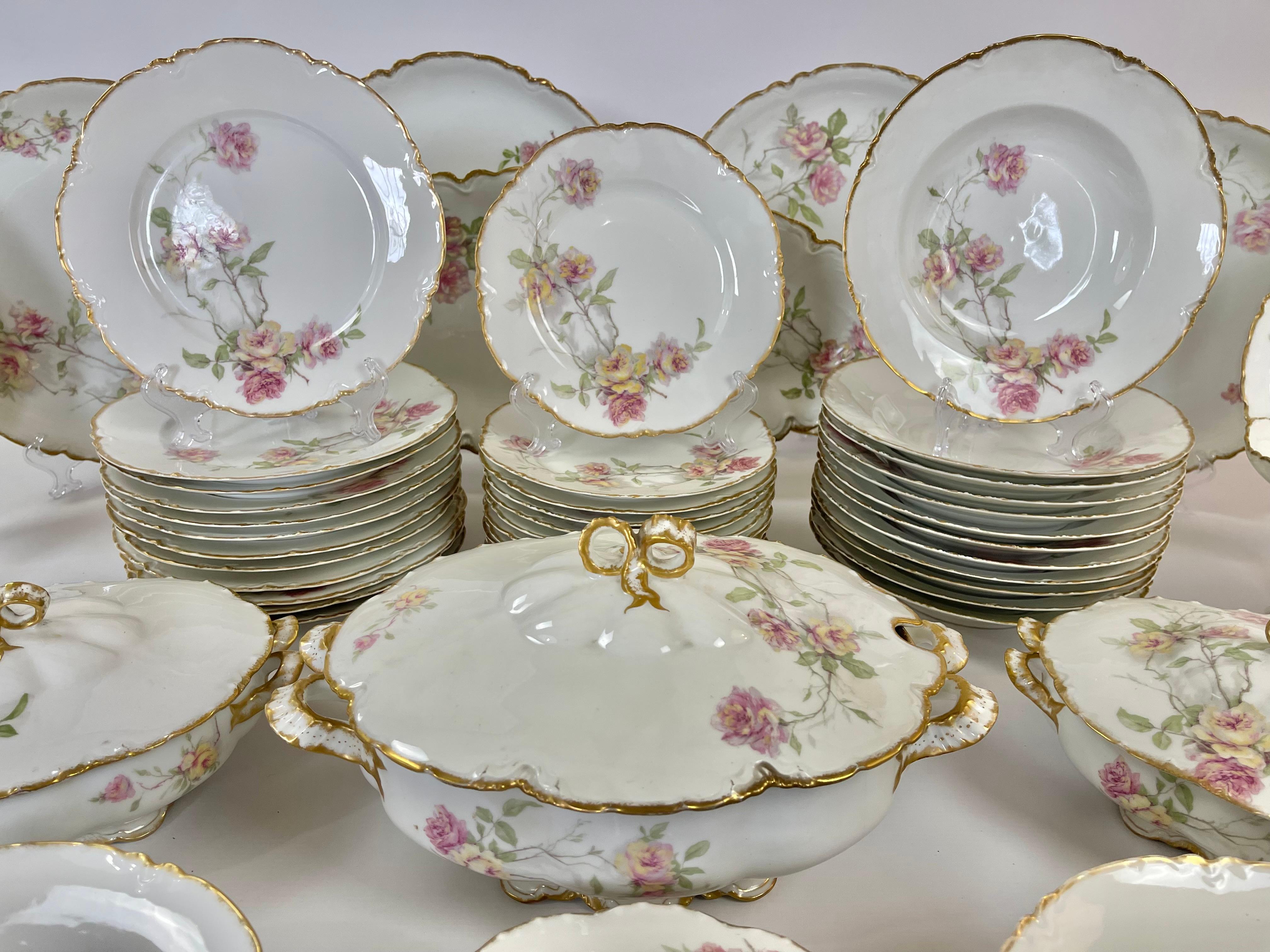 Exquisita Vajilla de Porcelana Haviland Limoges 