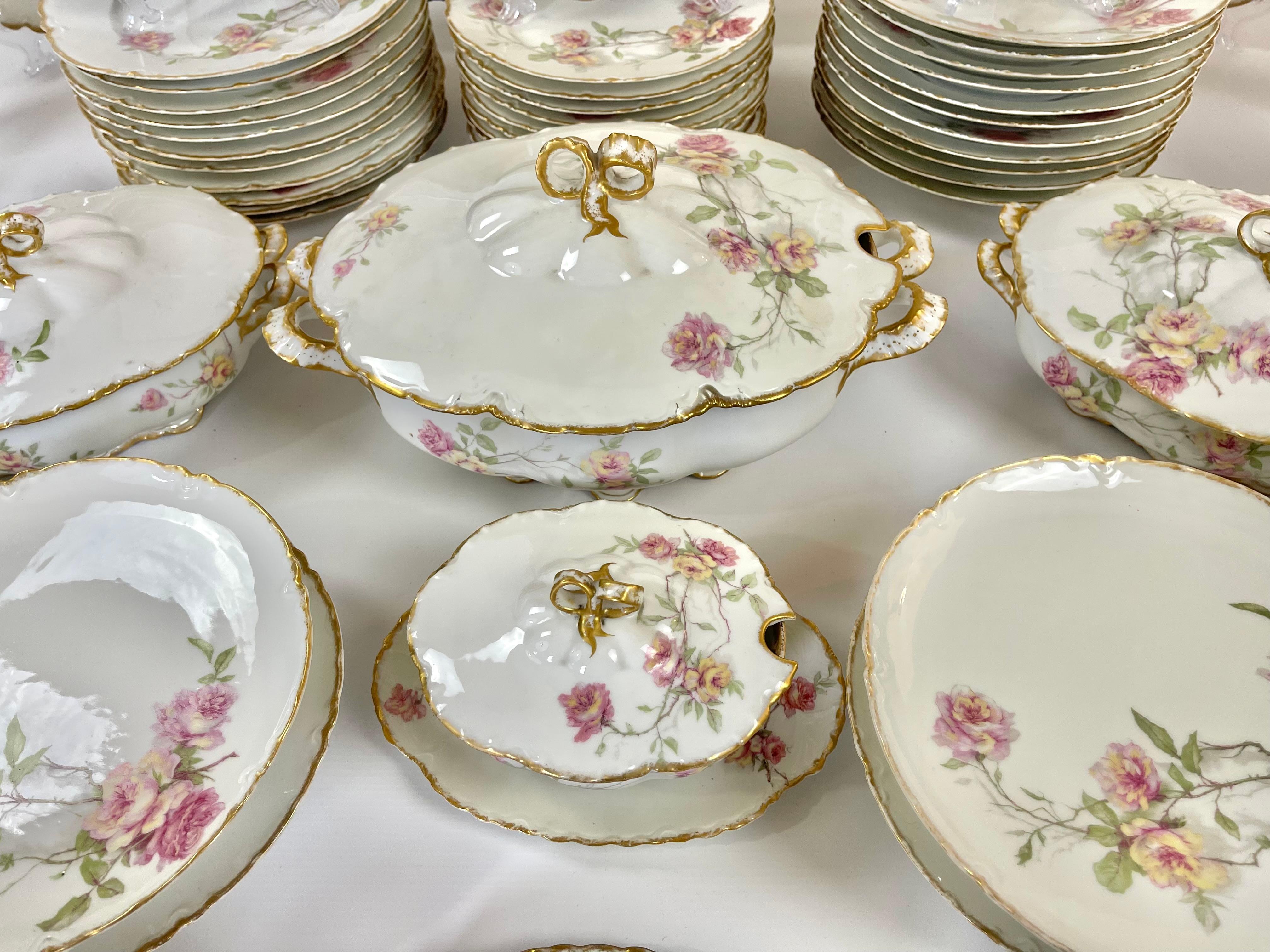 Exquisita Vajilla de Porcelana Haviland Limoges 