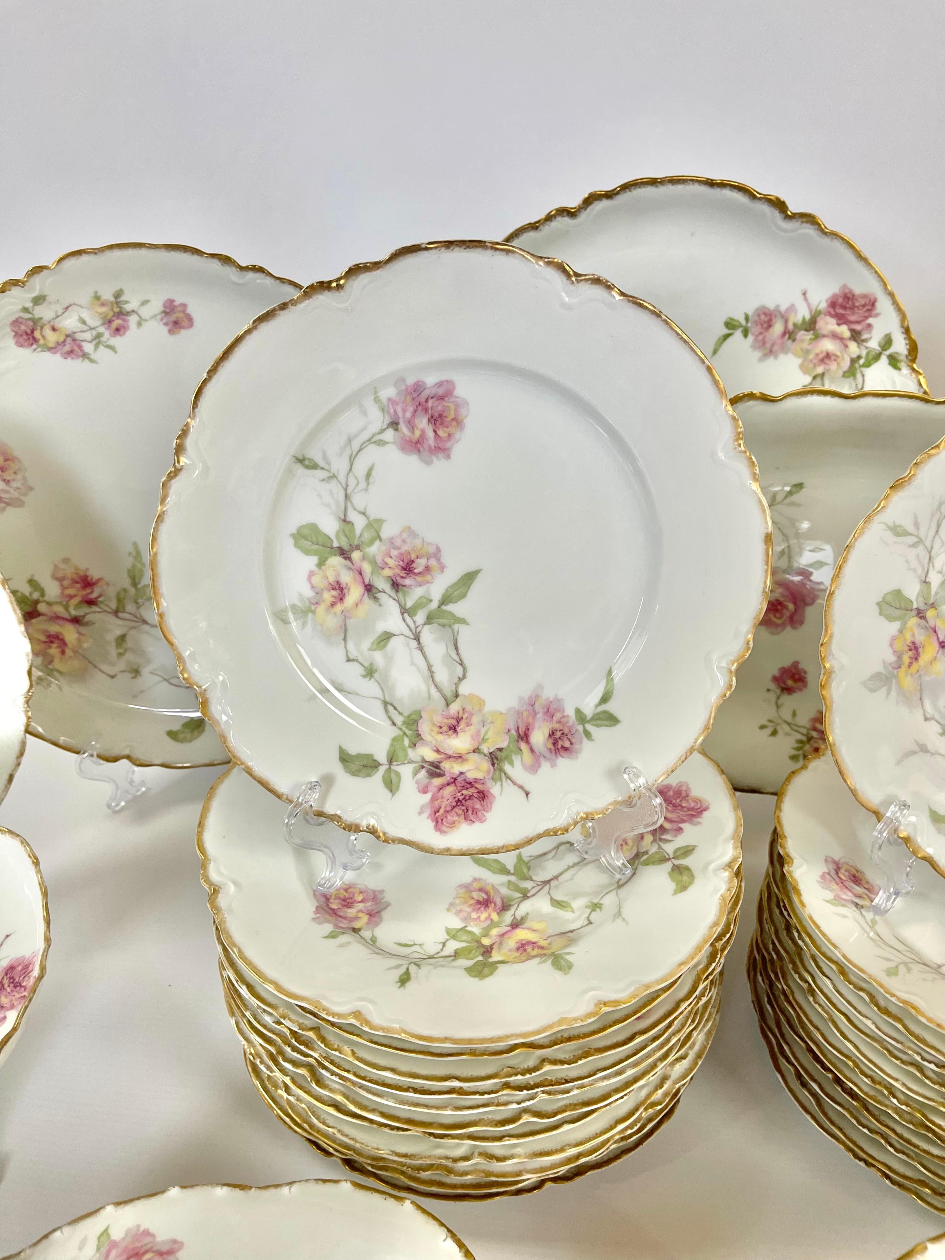Exquisita Vajilla de Porcelana Haviland Limoges 