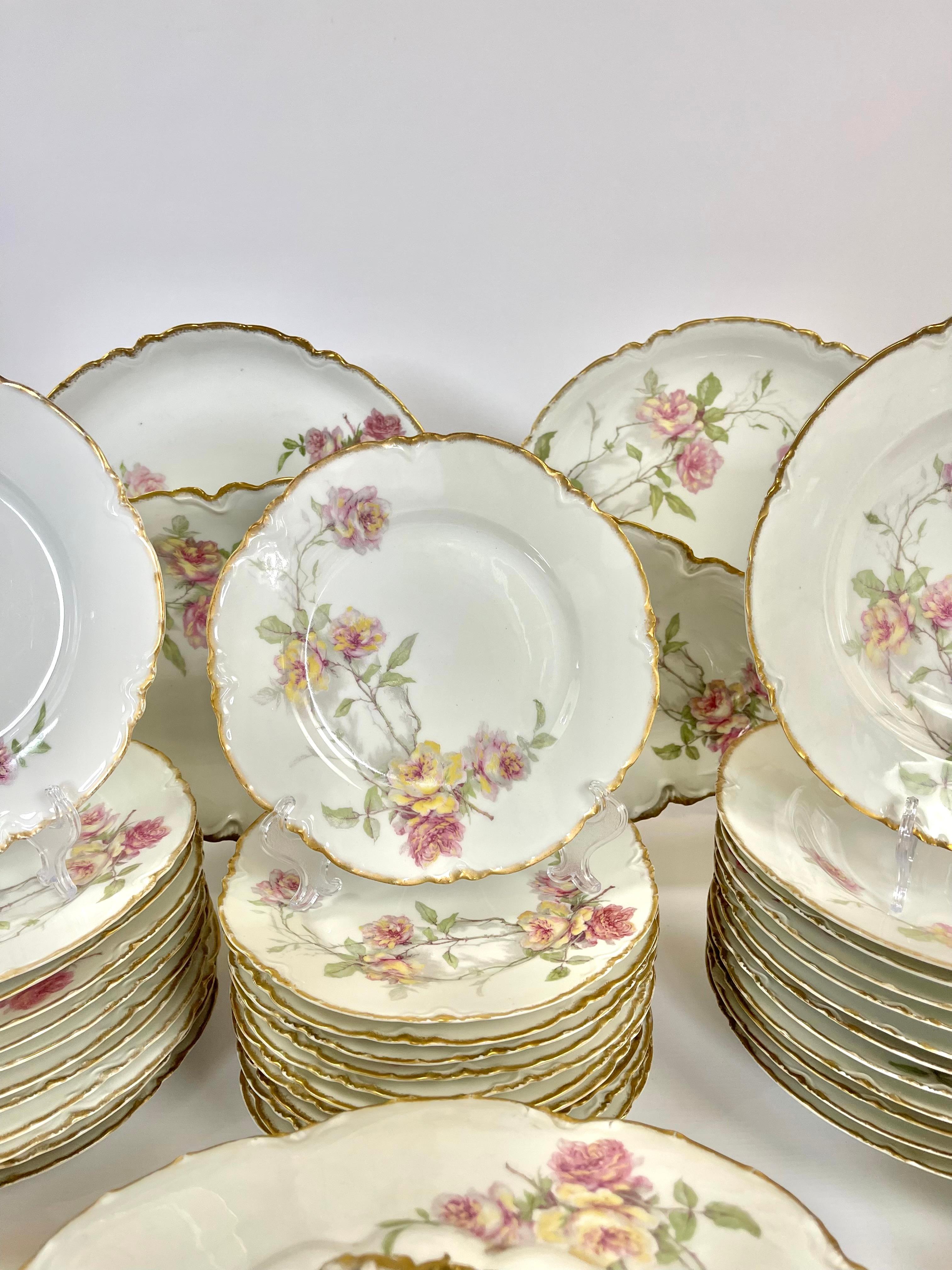 Exquisita Vajilla de Porcelana Haviland Limoges 