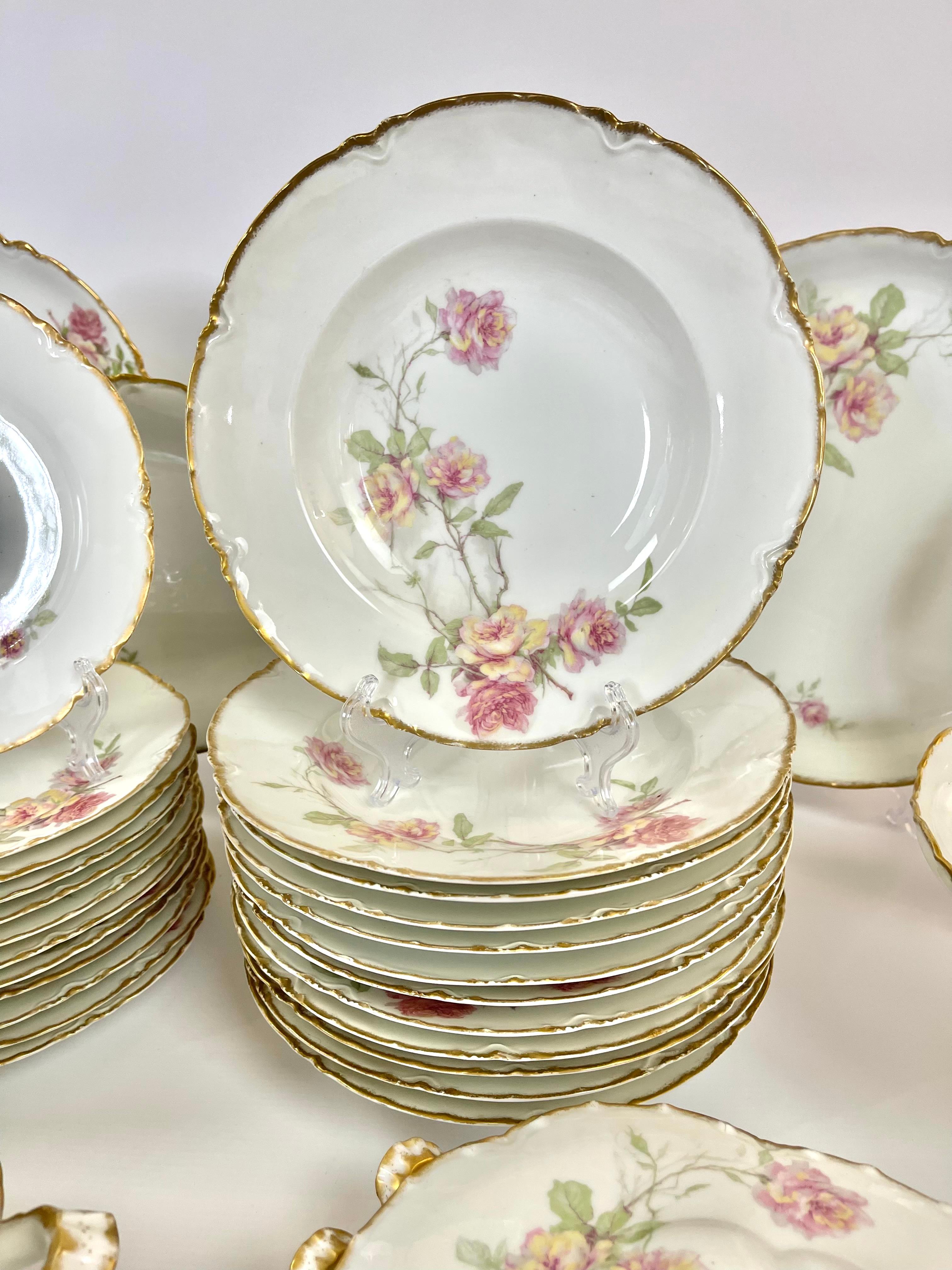 Exquisita Vajilla de Porcelana Haviland Limoges 