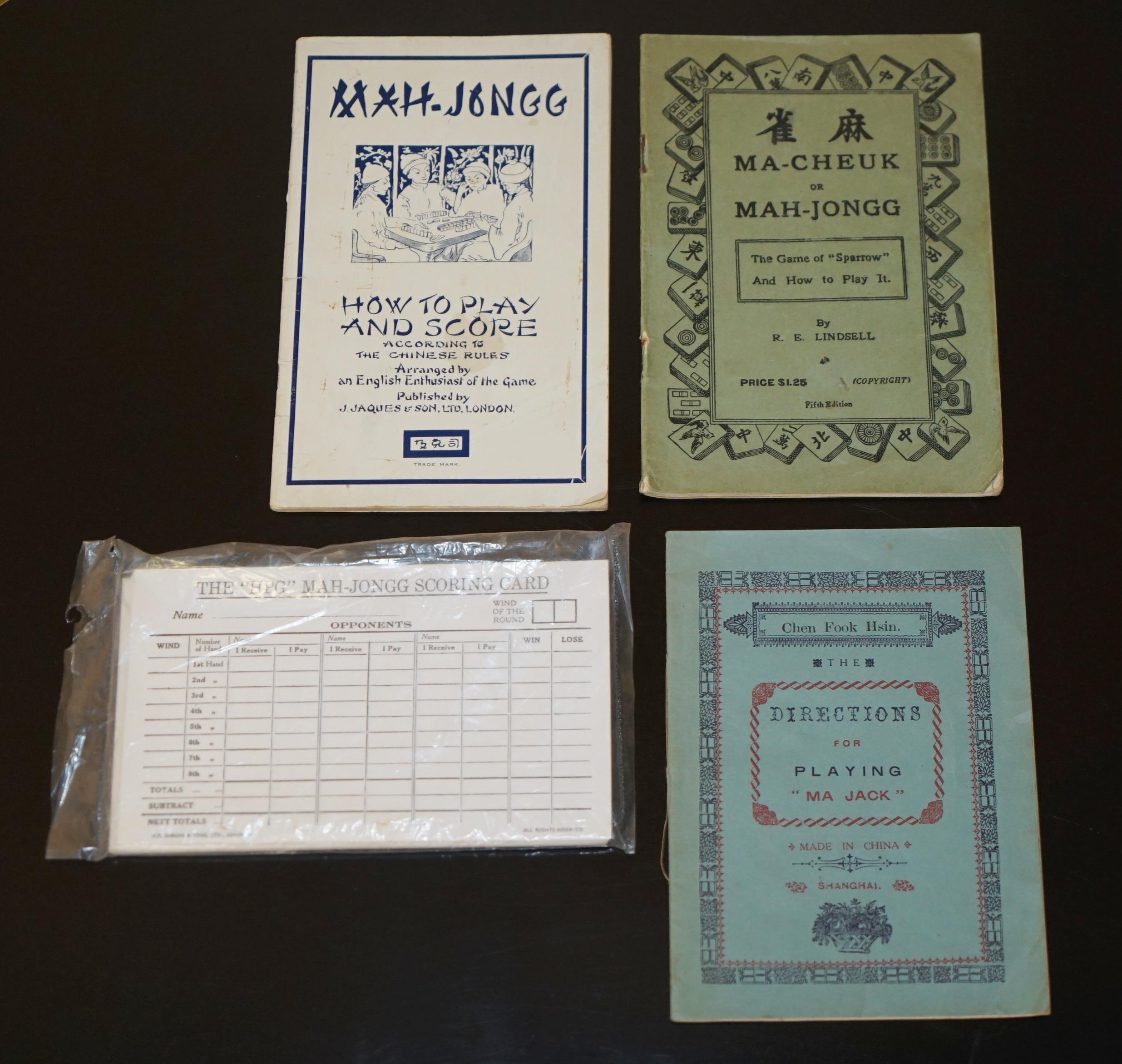 Royal House Antiques

Royal House Antiques is delighted to offer for sale this highly collectable Chinese export Circa 1900's Mahjong set with the original heavily inlaid and super decorative box and instructions

A very nice suite, its made from
