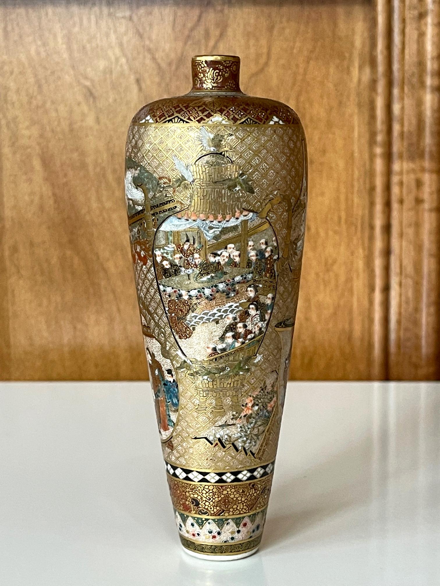 miniature satsuma vase