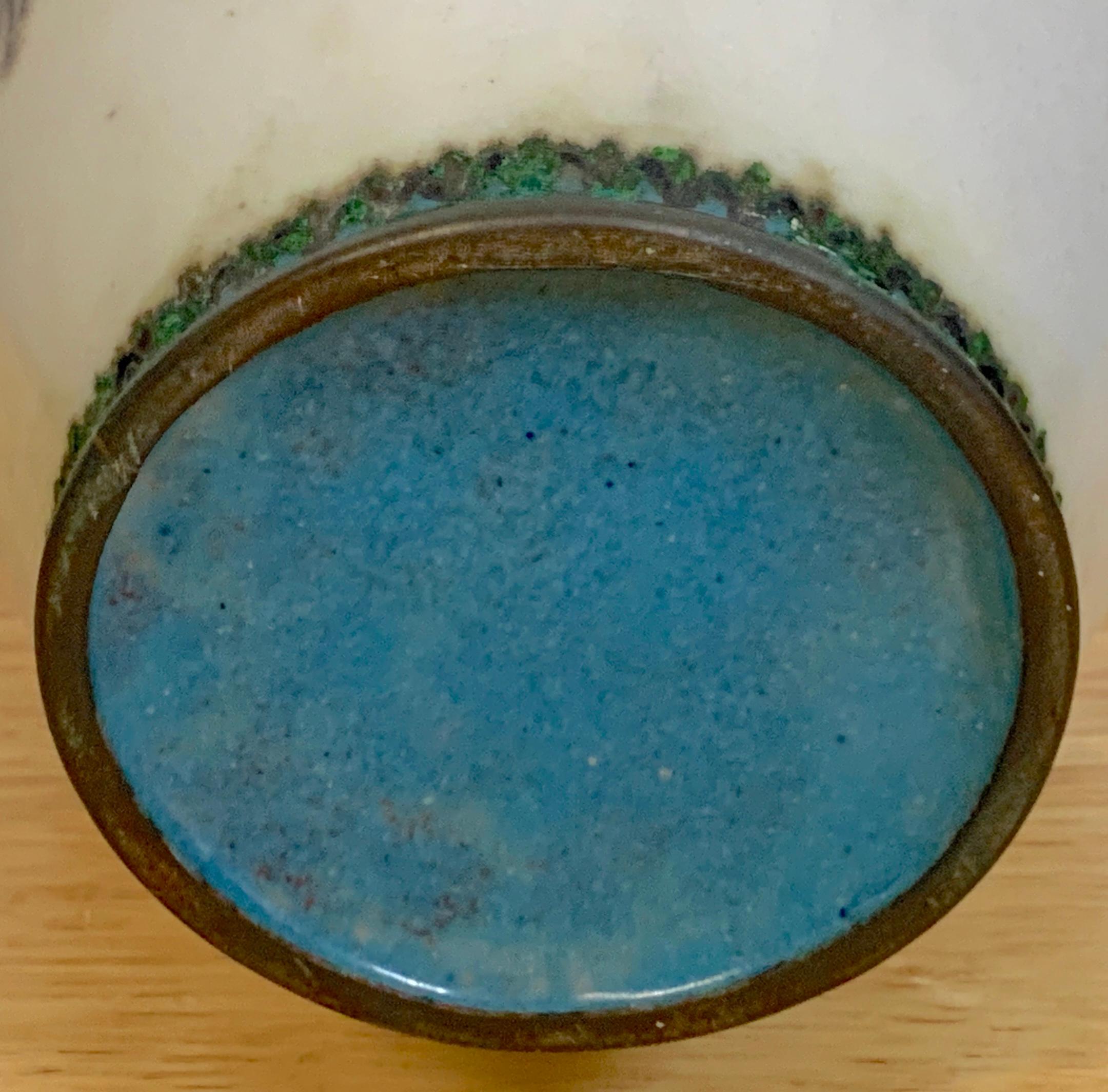 Exquisite japanische drahtlose Cloisonné-Vase mit Drachenmotiv, Meiji/Taisho-Periode im Angebot 8