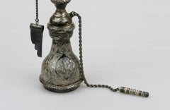 Exquisite Persian Silver Miniature Decorative Hookah