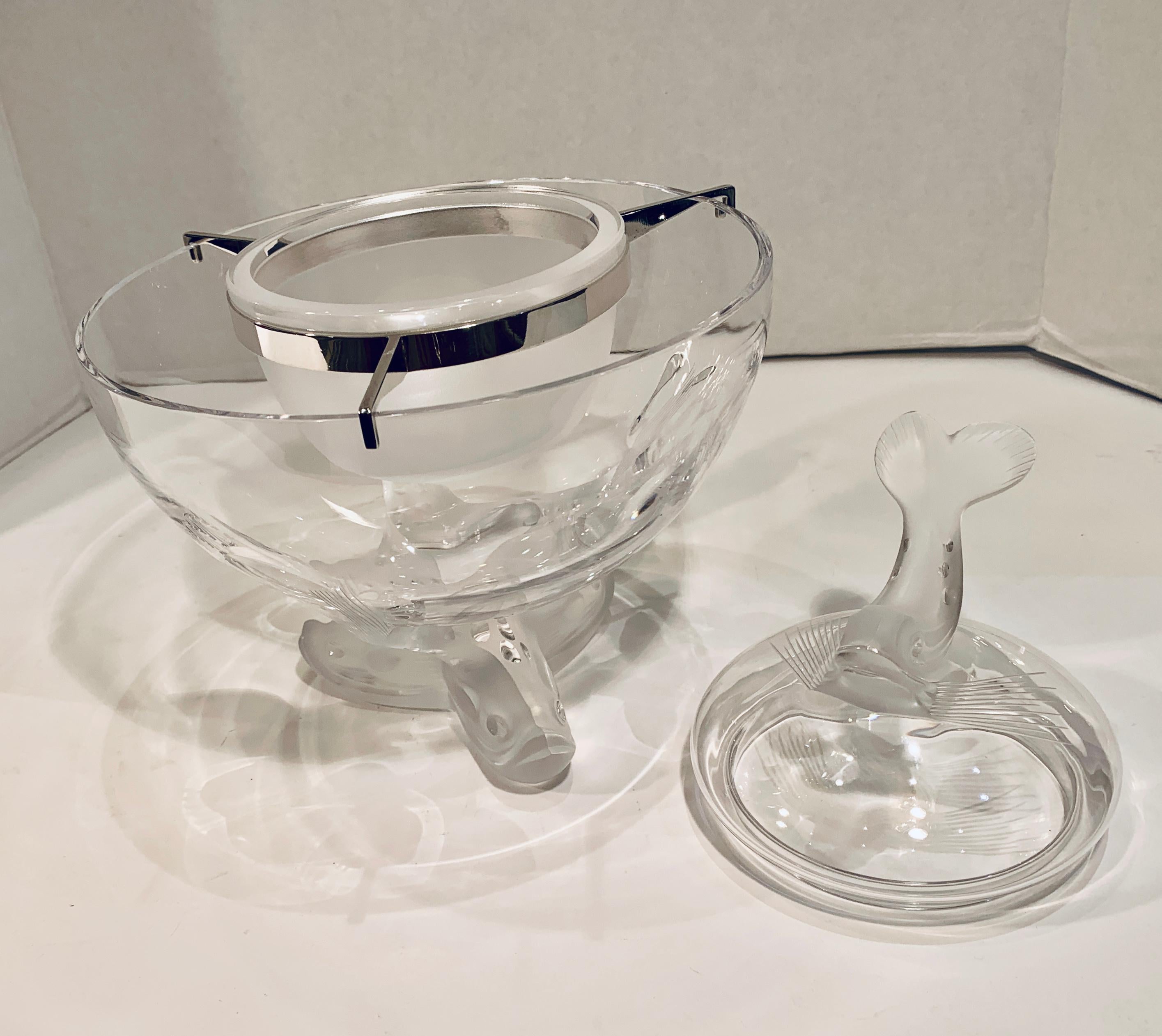 crystal caviar dish