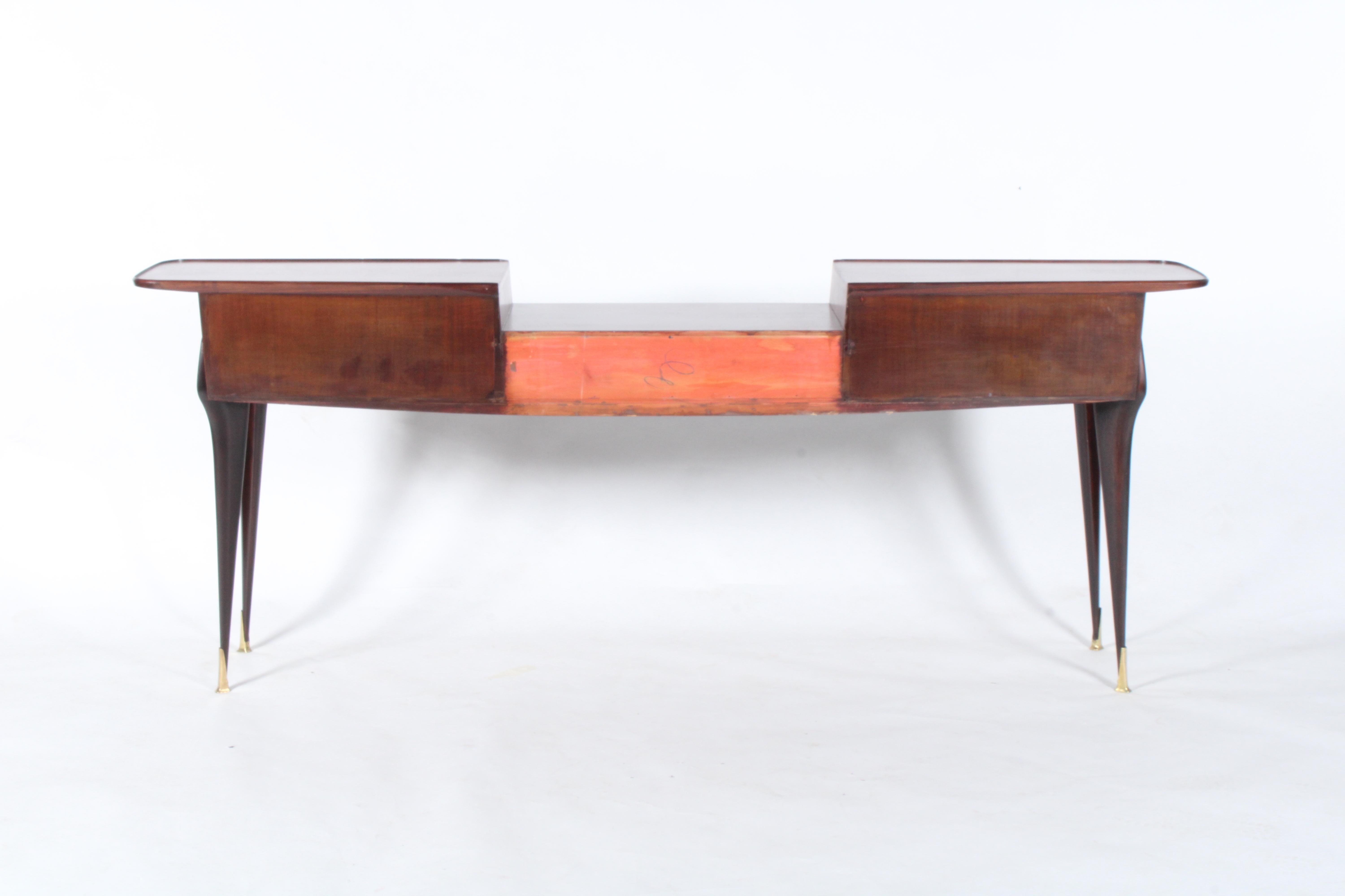 Exquisite  Large Mid Century Italian Console Table Attributed To Vittorio Dassi For Sale 8