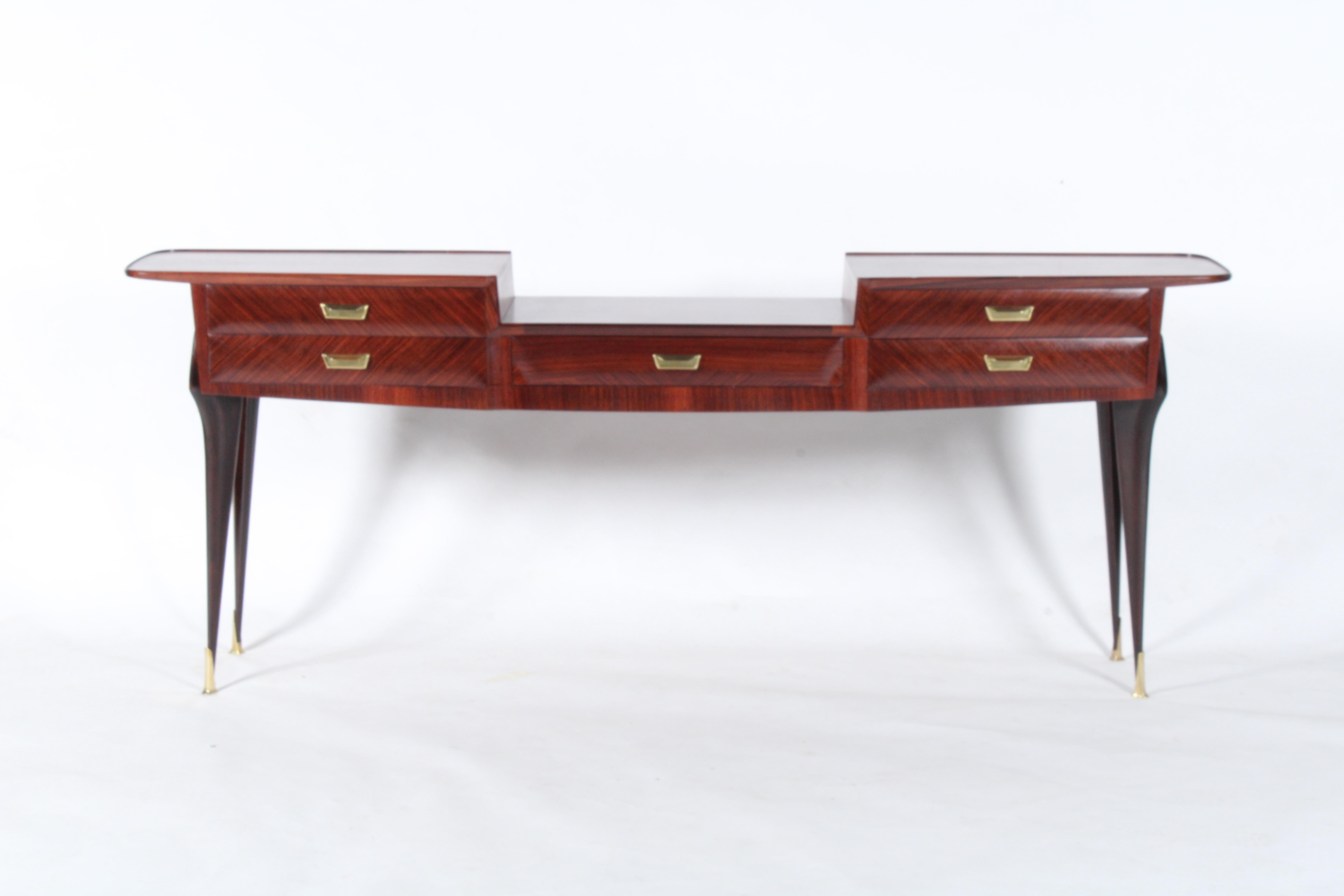 Exquisite  Large Mid Century Italian Console Table Attributed To Vittorio Dassi For Sale 9