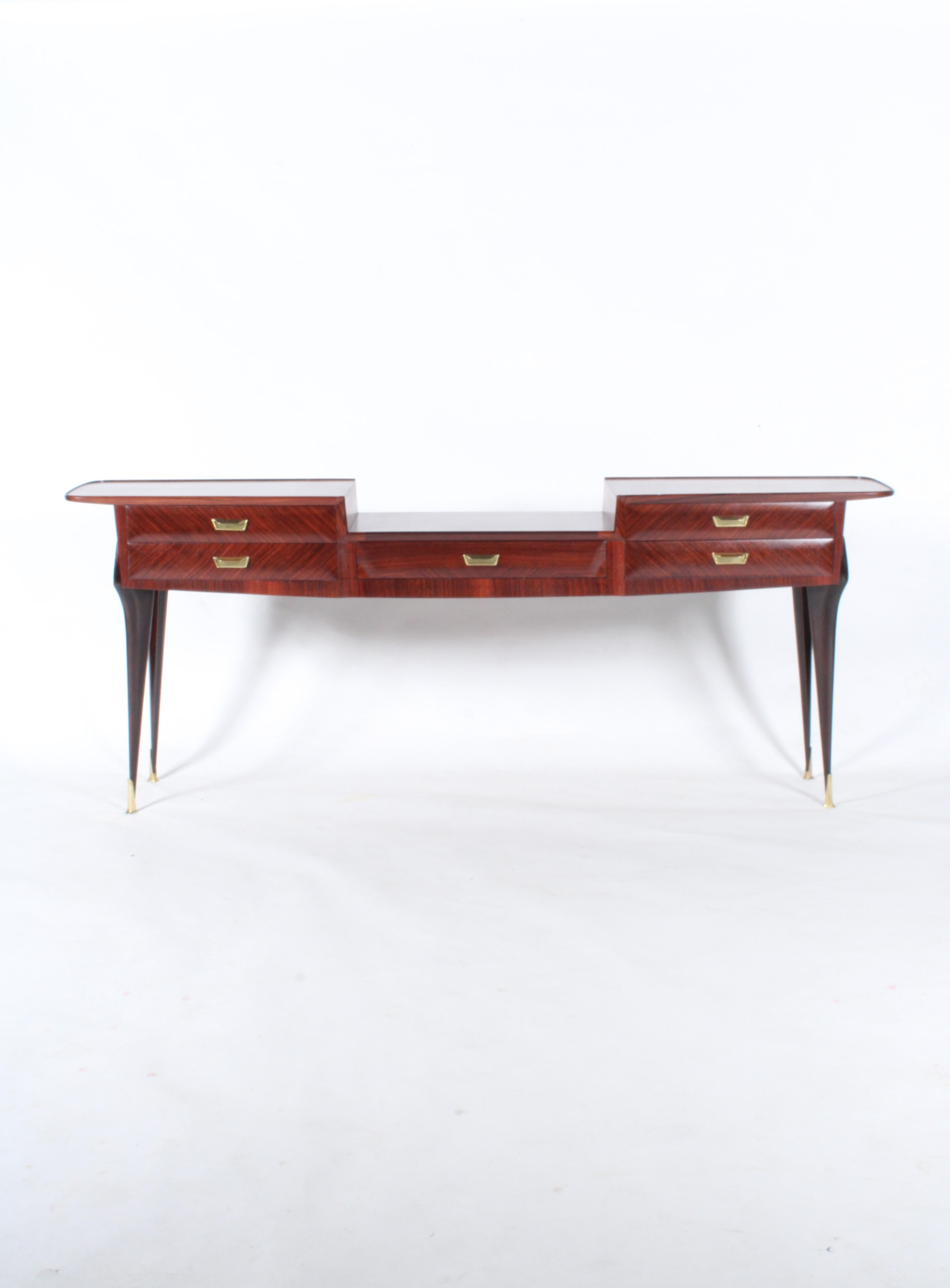 Exquisite  Large Mid Century Italian Console Table Attributed To Vittorio Dassi For Sale 10