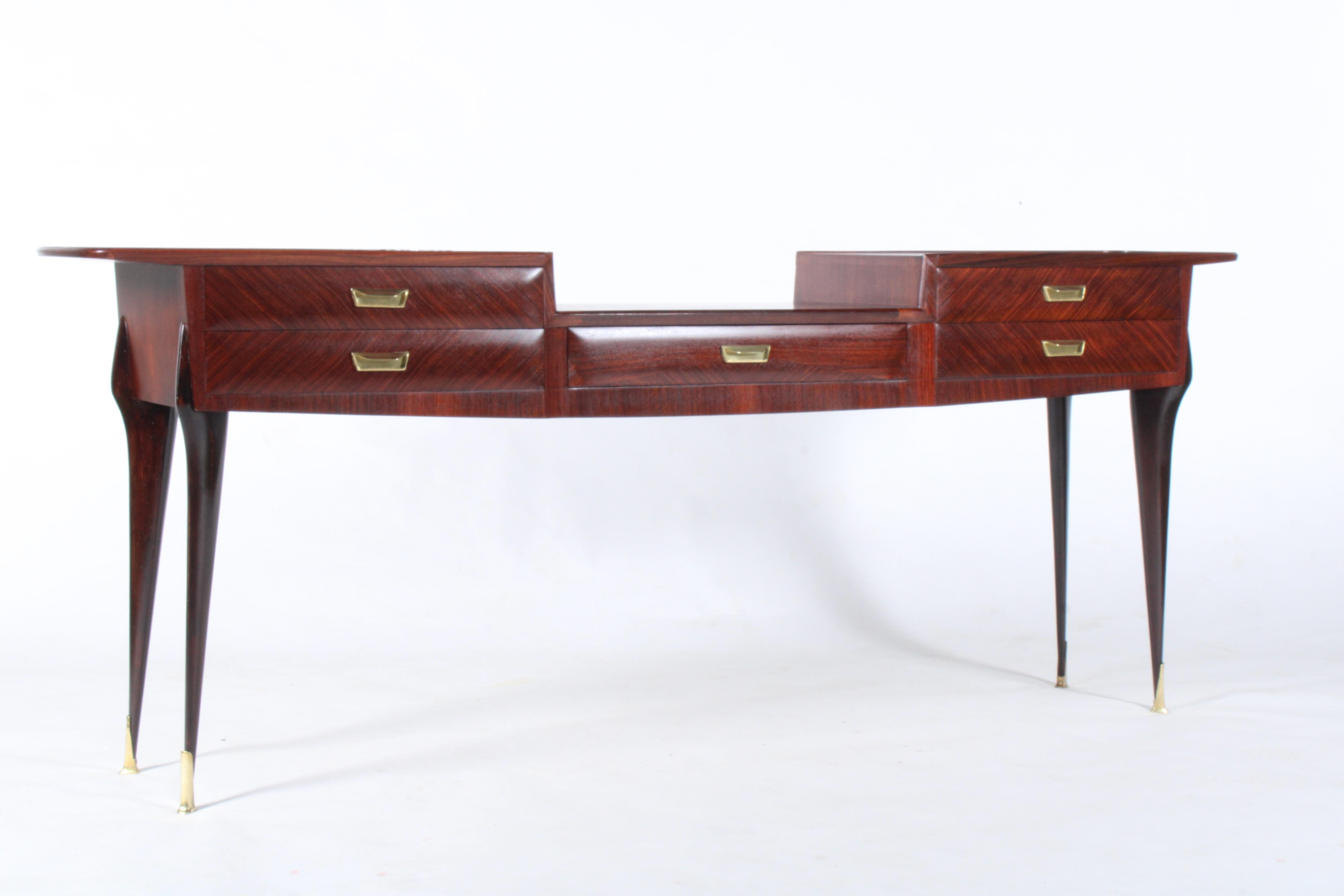 Exquisite  Large Mid Century Italian Console Table Attributed To Vittorio Dassi In Good Condition For Sale In Portlaoise, IE