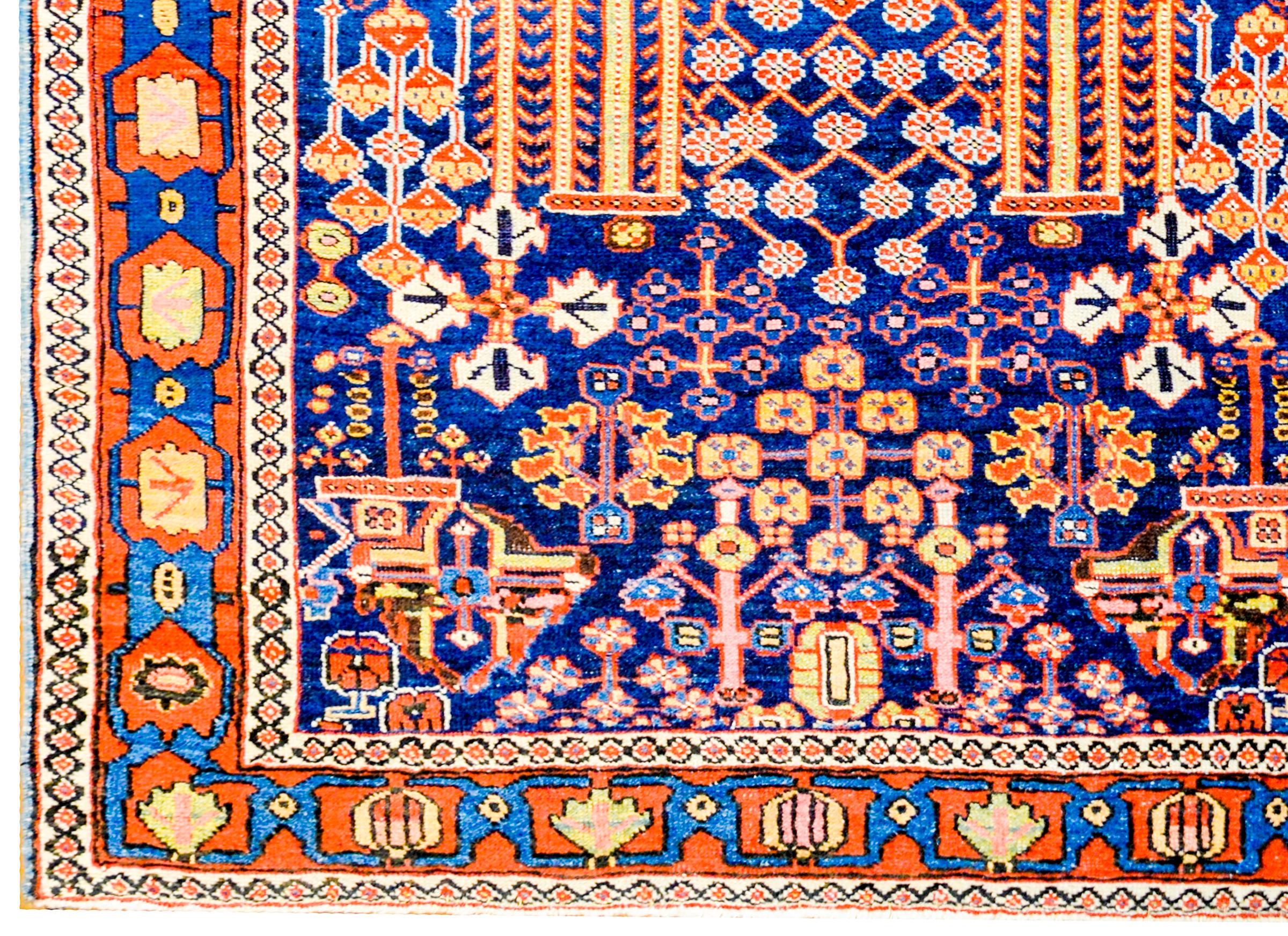 Exquisite Late 19th Century Azari Rug In Good Condition For Sale In Chicago, IL