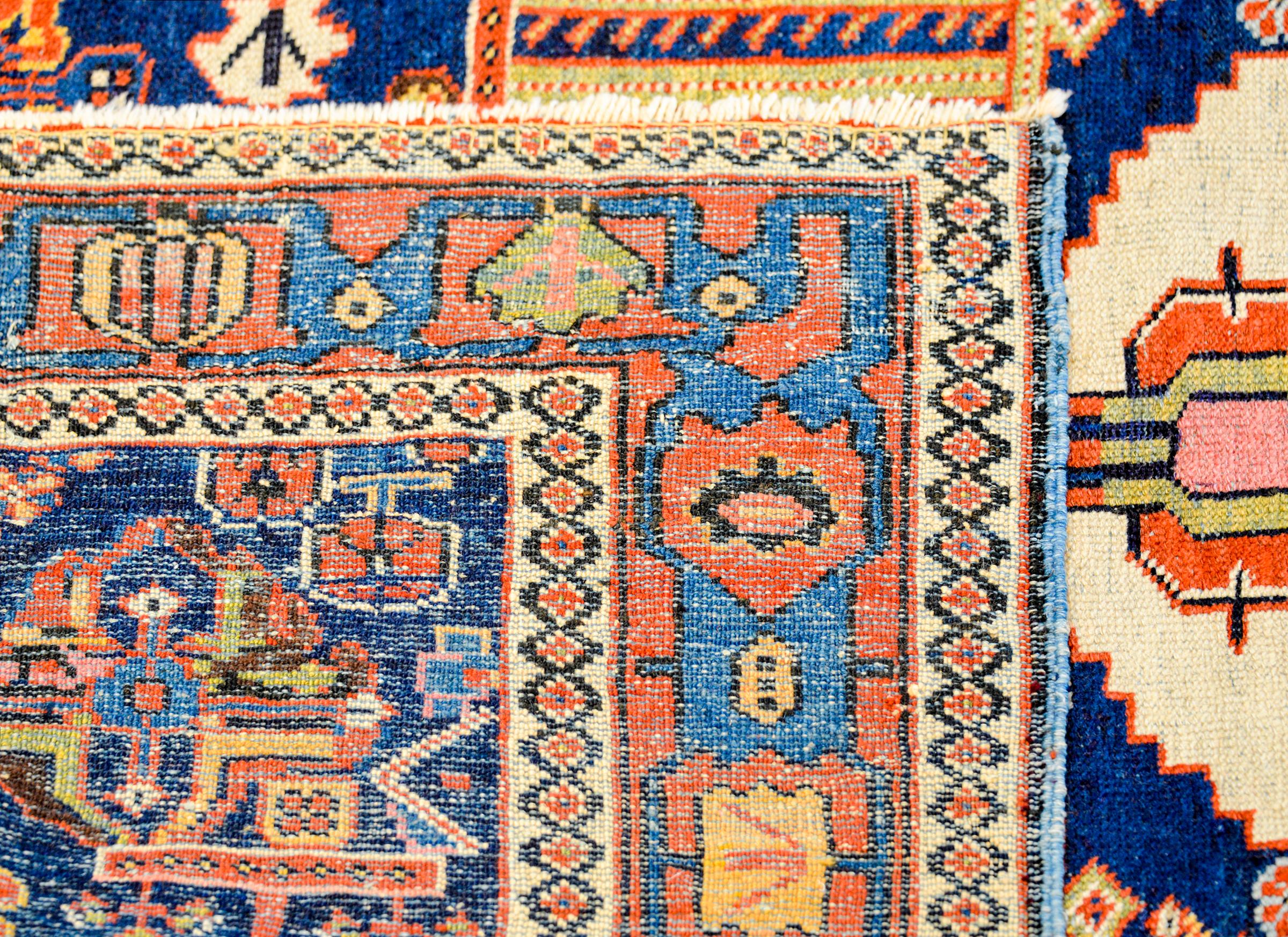 Wool Exquisite Late 19th Century Azari Rug For Sale