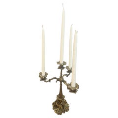Exquisite Late 19th Century Victorian Brass Candelabra