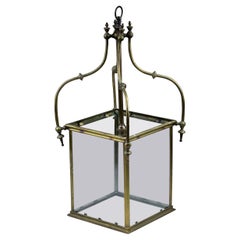 Exquisite Late 19th or Early 20th Century Hall Lantern in Brass