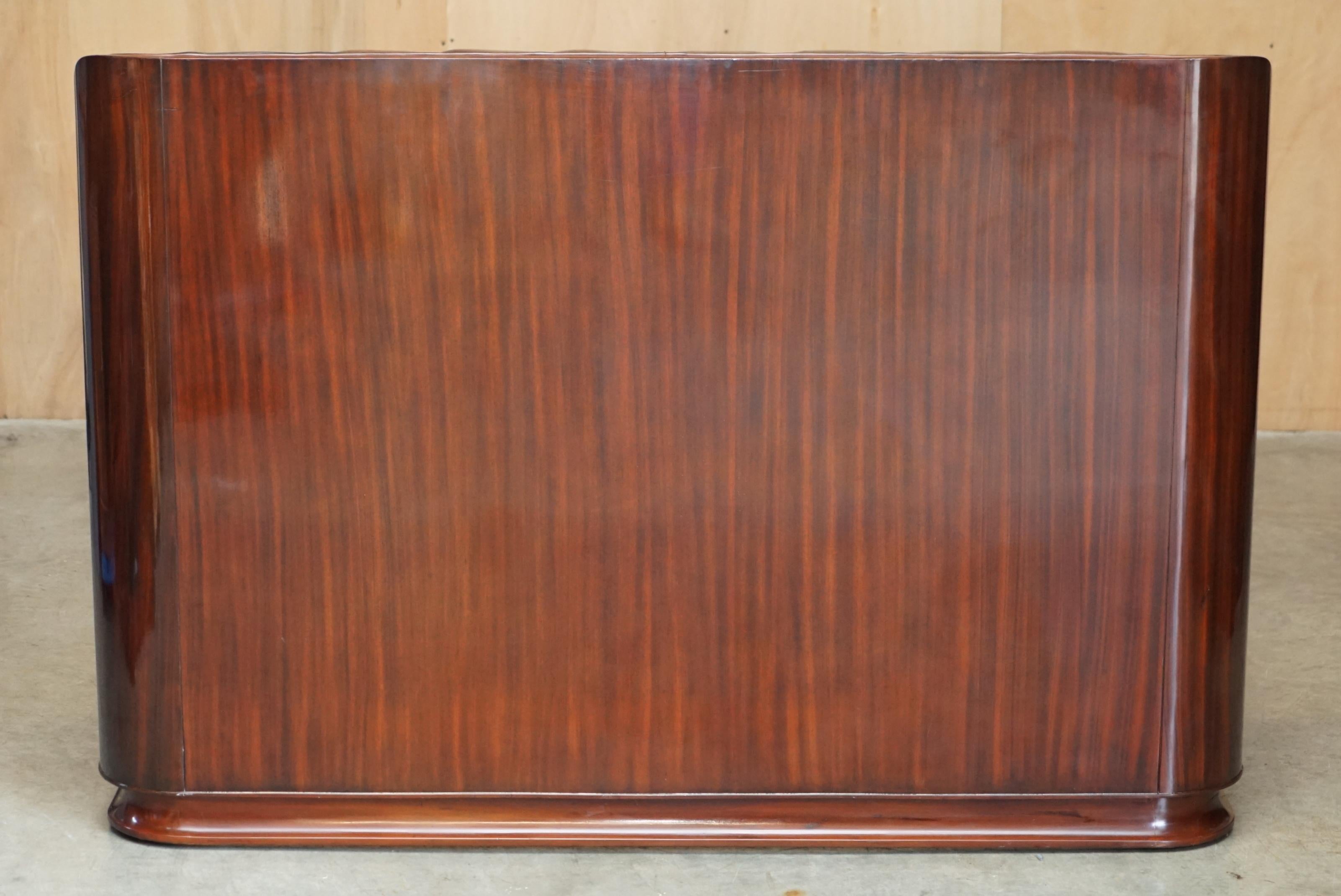 EXQUISITE LiMITED EDITION RALPH LAUREN MODERN METROPOLIS BROWN LEATHER BED FRAME For Sale 7