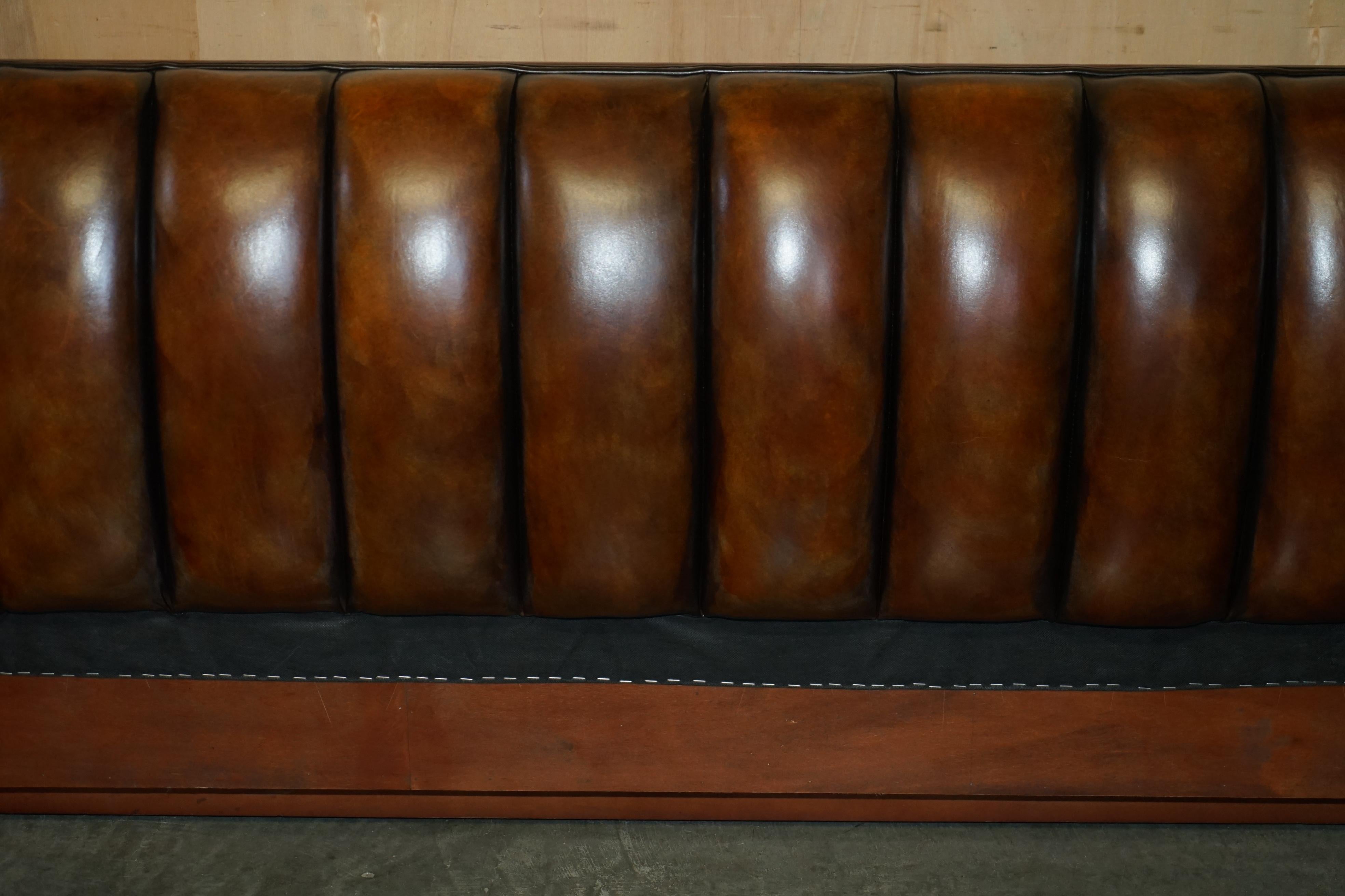 EXQUISITE LiMITED EDITION RALPH LAUREN MODERN METROPOLIS BROWN LEATHER BED FRAME For Sale 10