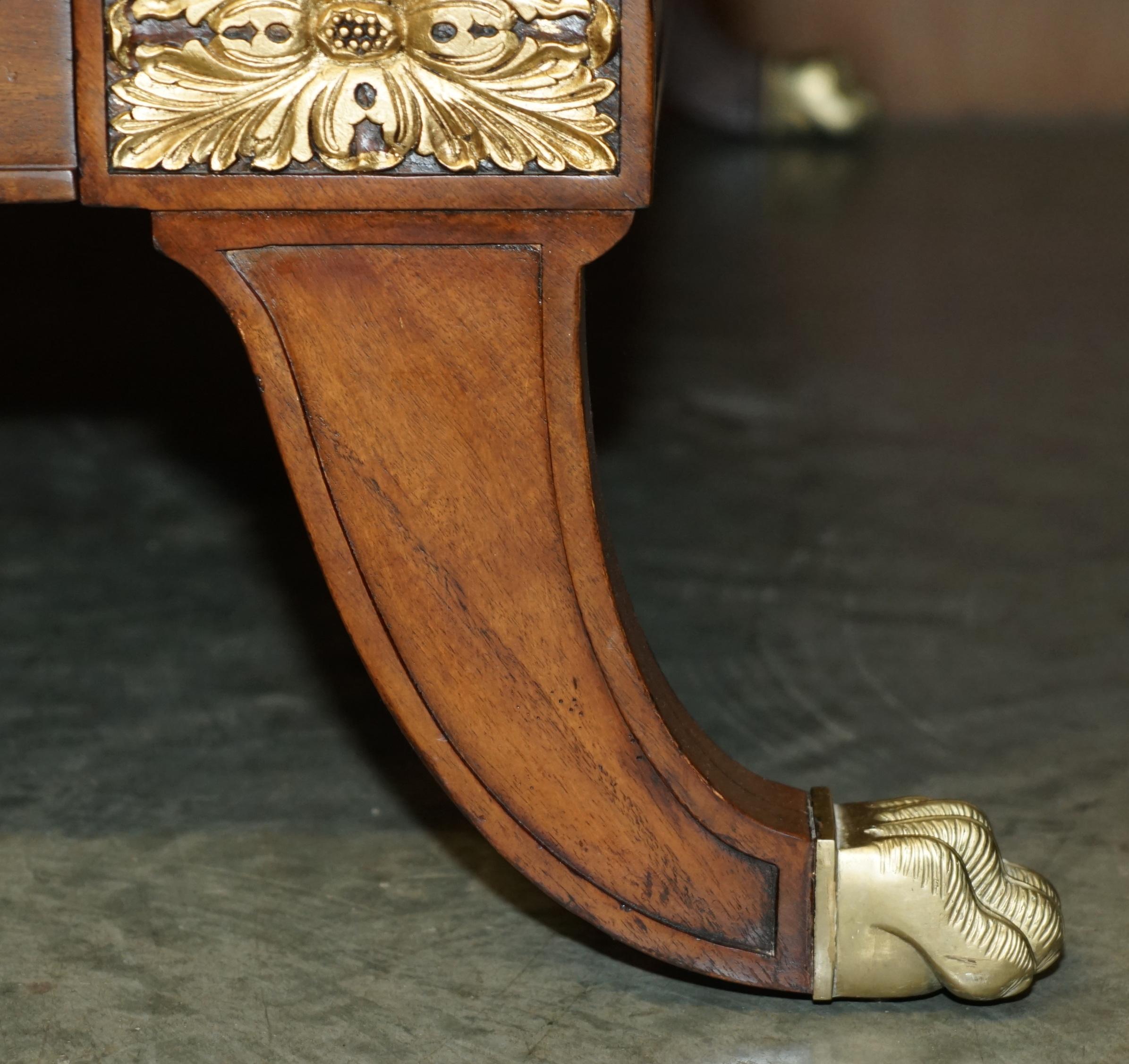 Brass EXQUISITE LIMiTED EDITION RALPH LAUREN RUE ROYALE CHESTERFIELD TUFTED SLEIGH BED For Sale