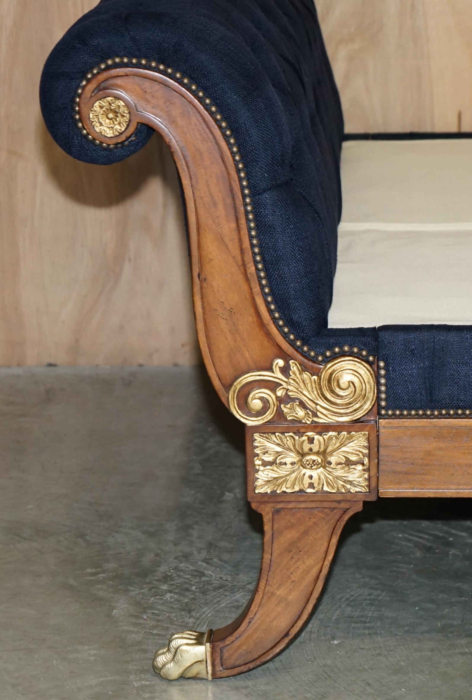 EXQUISITE LIMiTED EDITION RALPH LAUREN RUE ROYALE CHESTERFIELD TUFTED SLEIGH BED For Sale 6