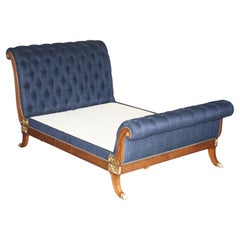 EXQUISITE LIMiTED EDITION RALPH LAUREN RUE ROYALE CHESTERFIELD TUFTED SLEIGH BED