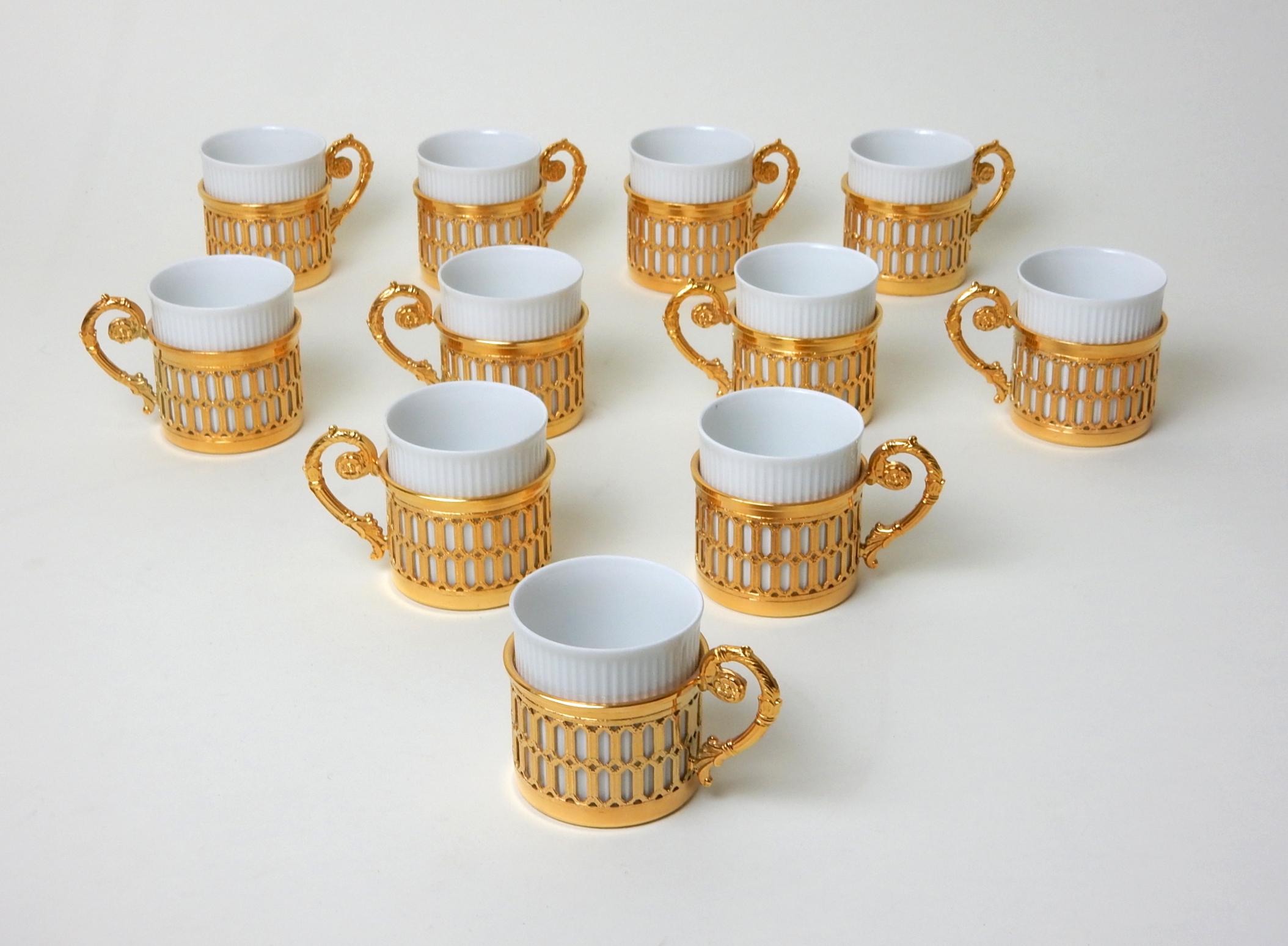 Exquisite Luxe Arzberg Gold & Porcelain Espresso Cup Set  3