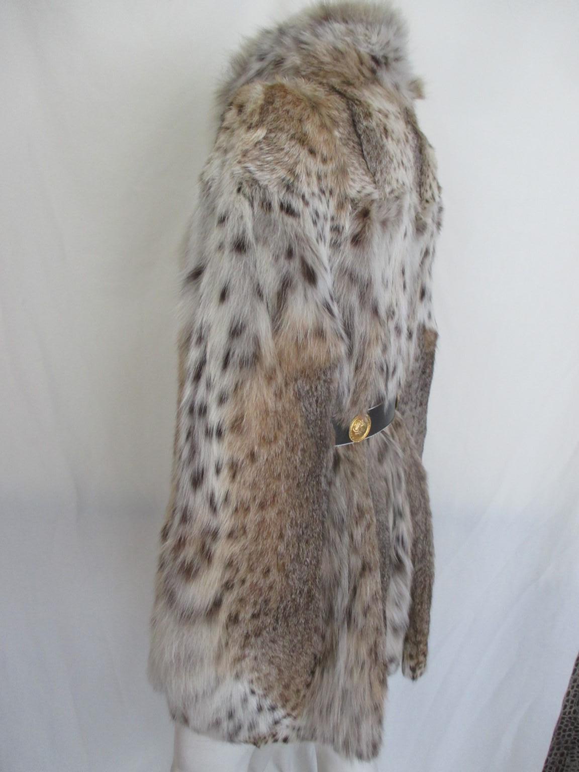 Exquisite Lynx Fur Coat In Good Condition In Amsterdam, NL