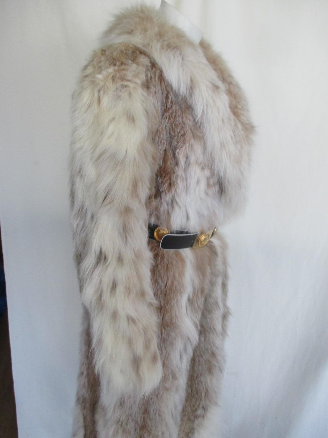 Exquisite Lynx Fur Long Coat 5
