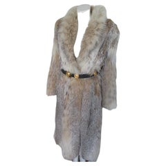 Vintage Exquisite Lynx Fur Long Coat