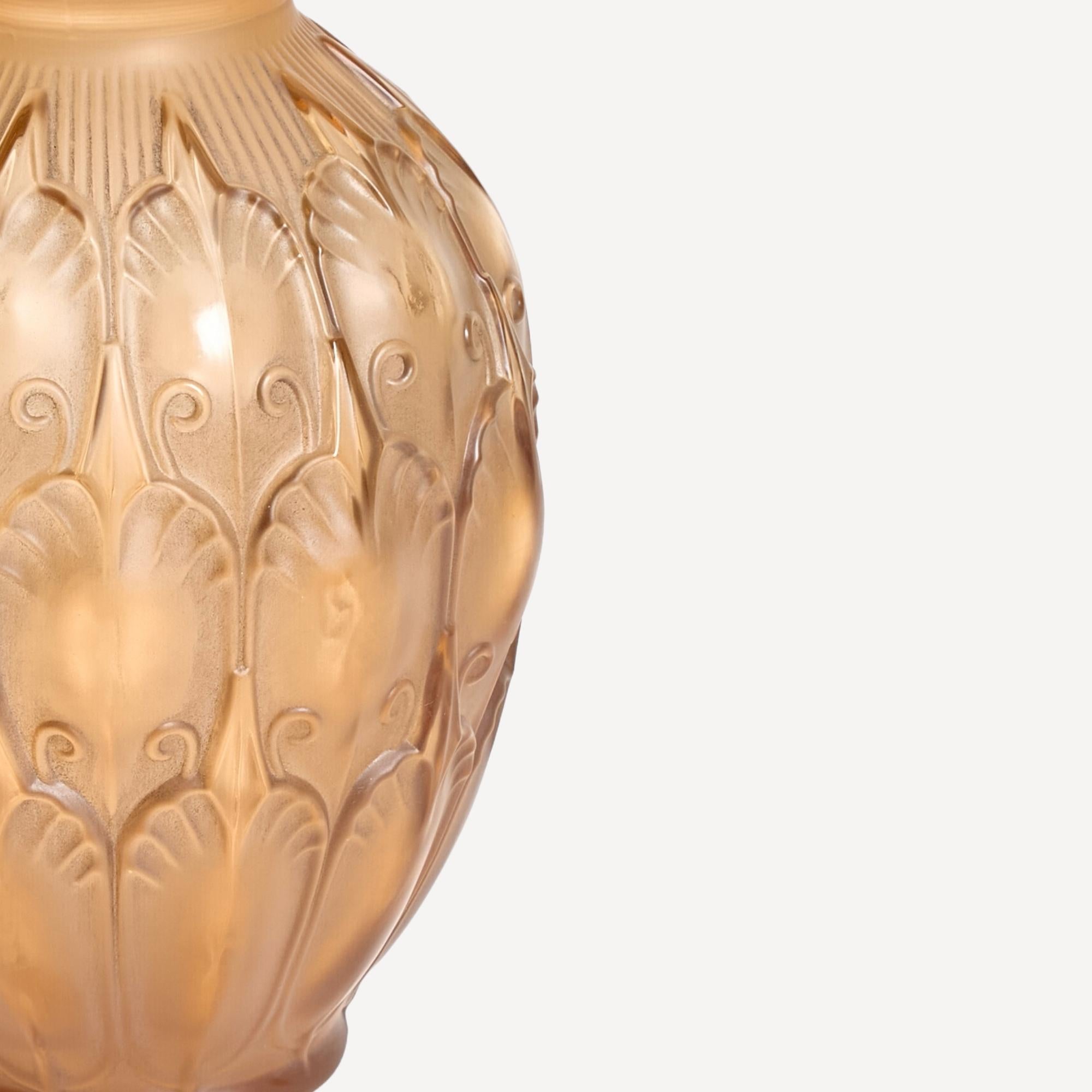 Belge Vase en verre exquis pour les arts de la table de Val Saint Lambert, Belgique, 1934 en vente
