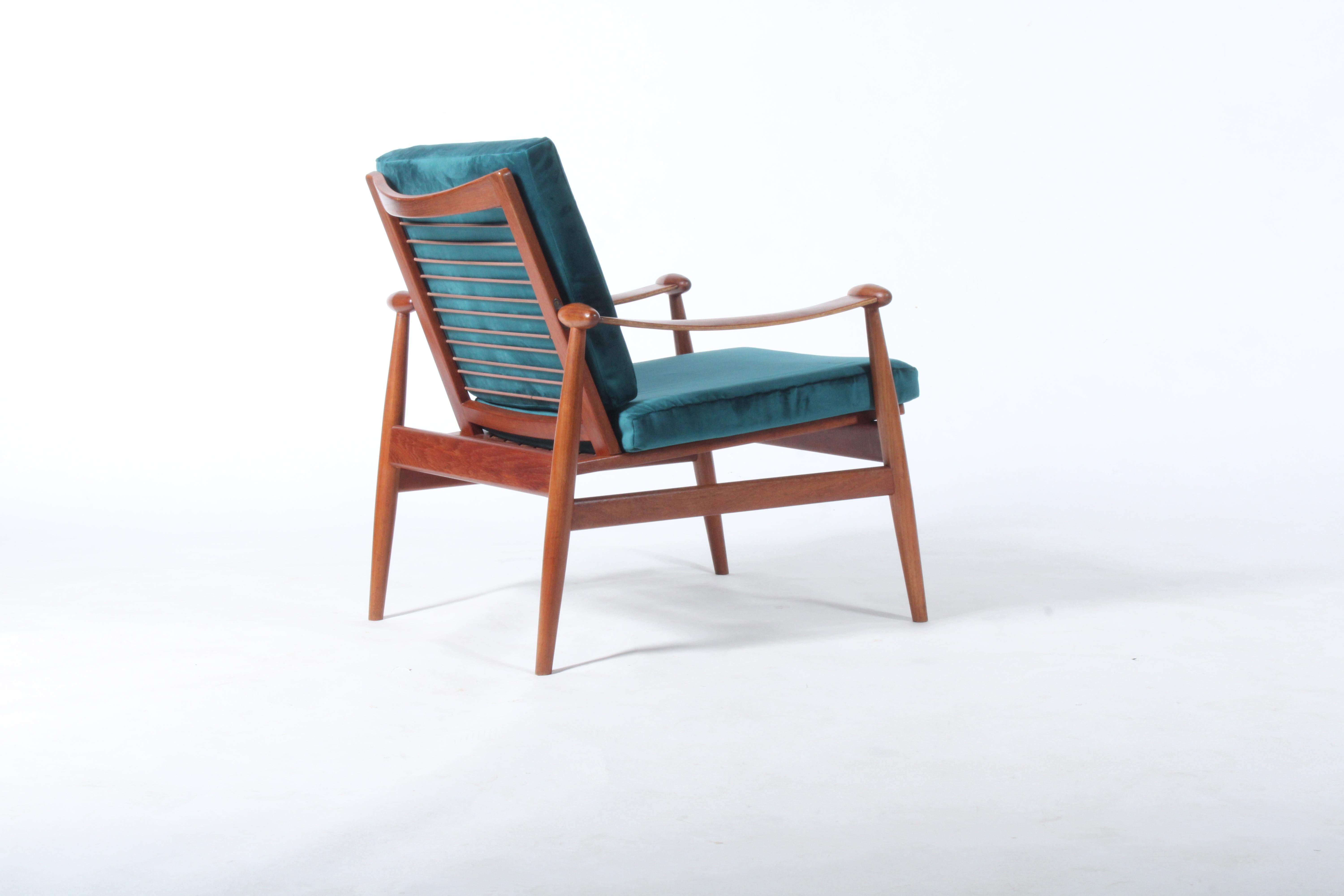 Mid-Century Modern Exquise chaise danoise du milieu du siècle dernier en teck de Finn Juhl pour France & Son en vente
