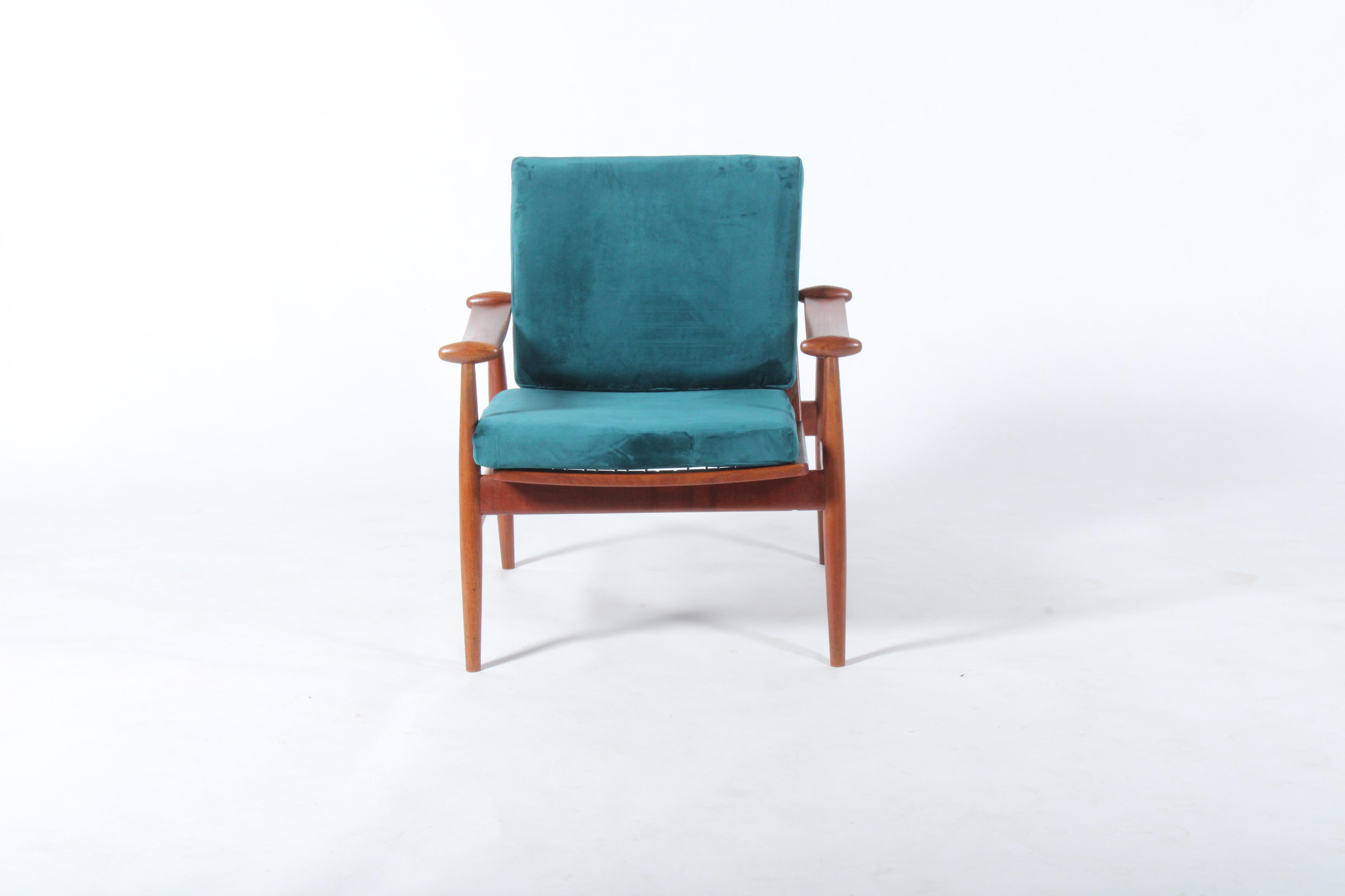 Danois Exquise chaise danoise du milieu du siècle dernier en teck de Finn Juhl pour France & Son en vente