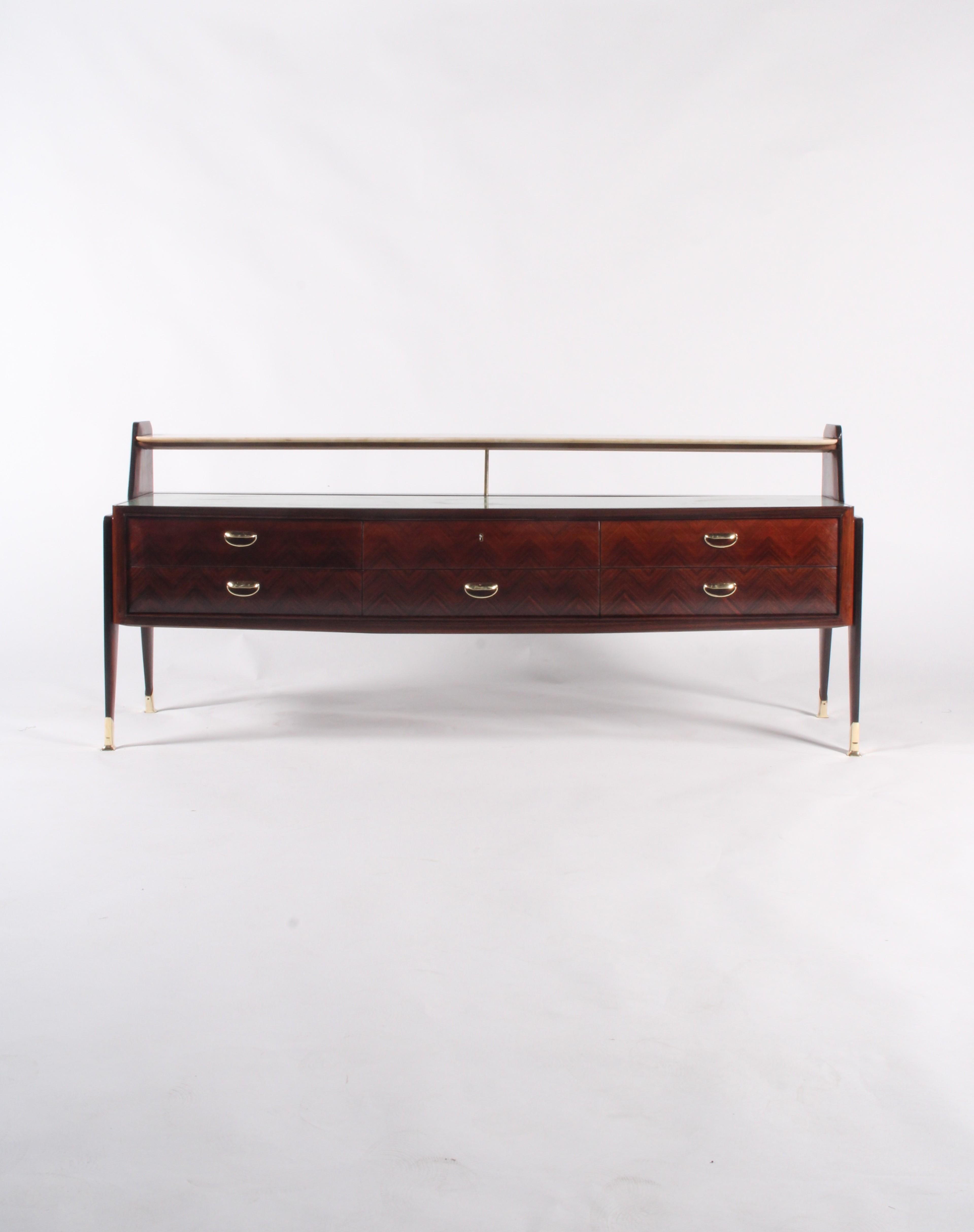 Exquisite Mid Century Italian Sideboard For Sale 3