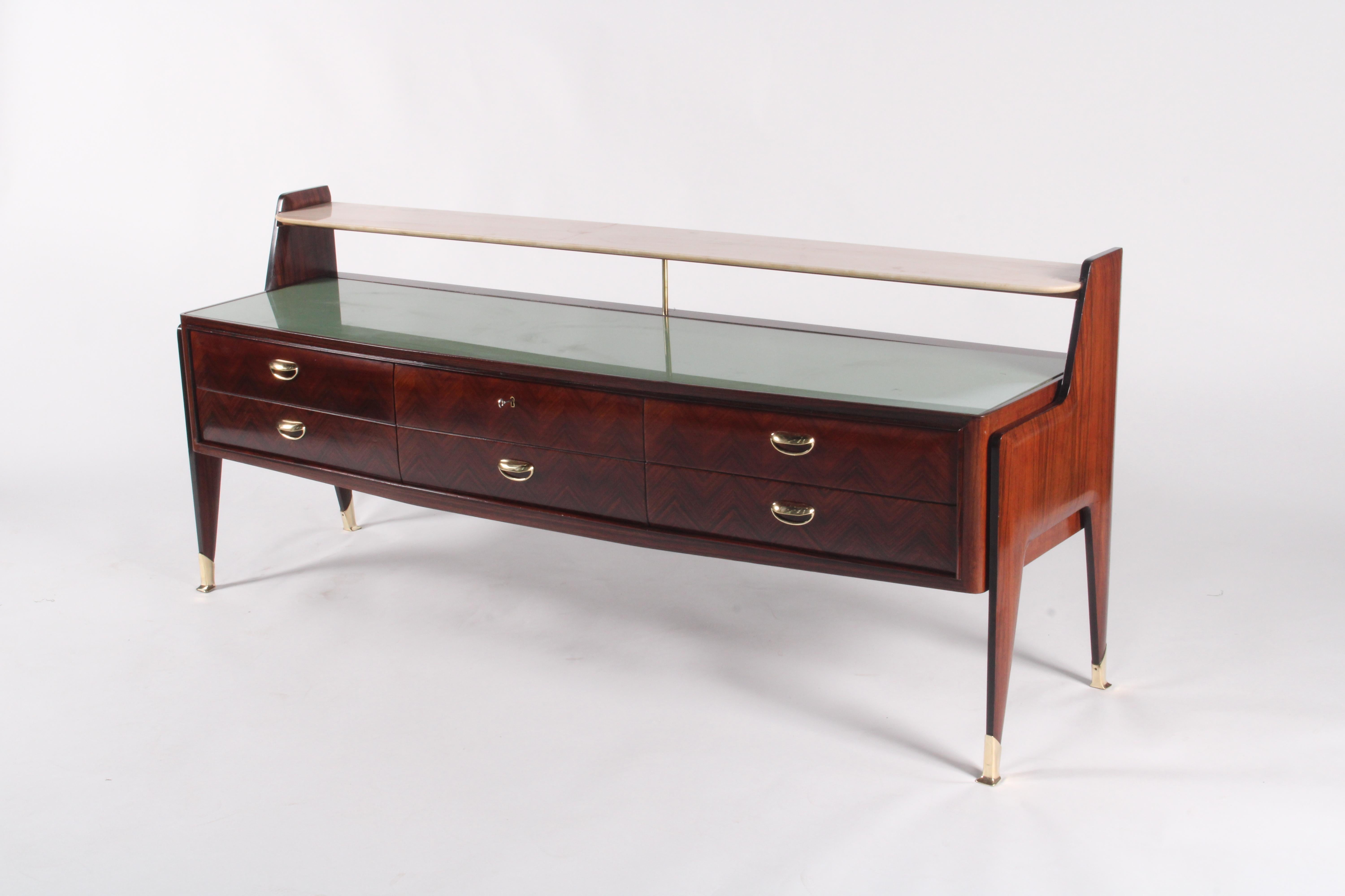 Exquisite Mid Century Italian Sideboard For Sale 2