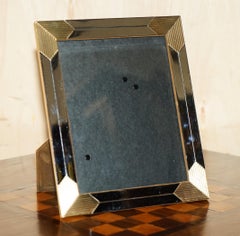 QUADRO PER IMMAGINI IN CROMATO E OTTONE DI OTTIMO LIVELLO MODERNO DEL MEDIO SECOLO Romeo Rega 1970