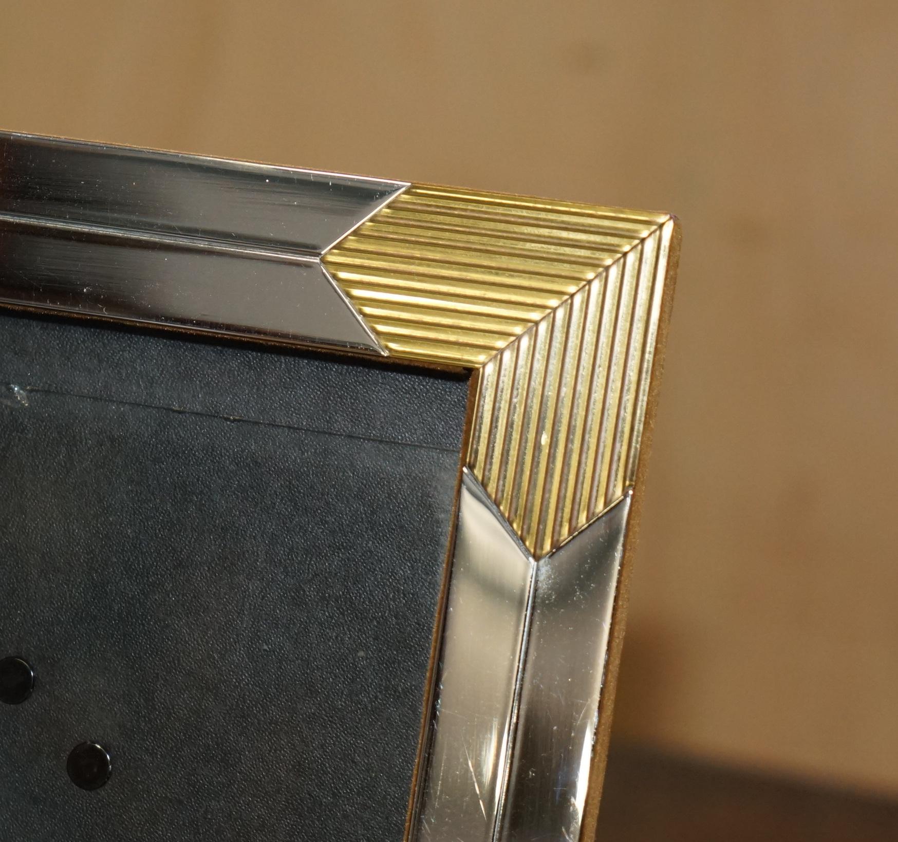 Anglais FRAME D'PICTURE MODERNE EXQUISITE du milieu du siècle dernier, ROMEO REGA CHROME & BRASS, 1970 en vente